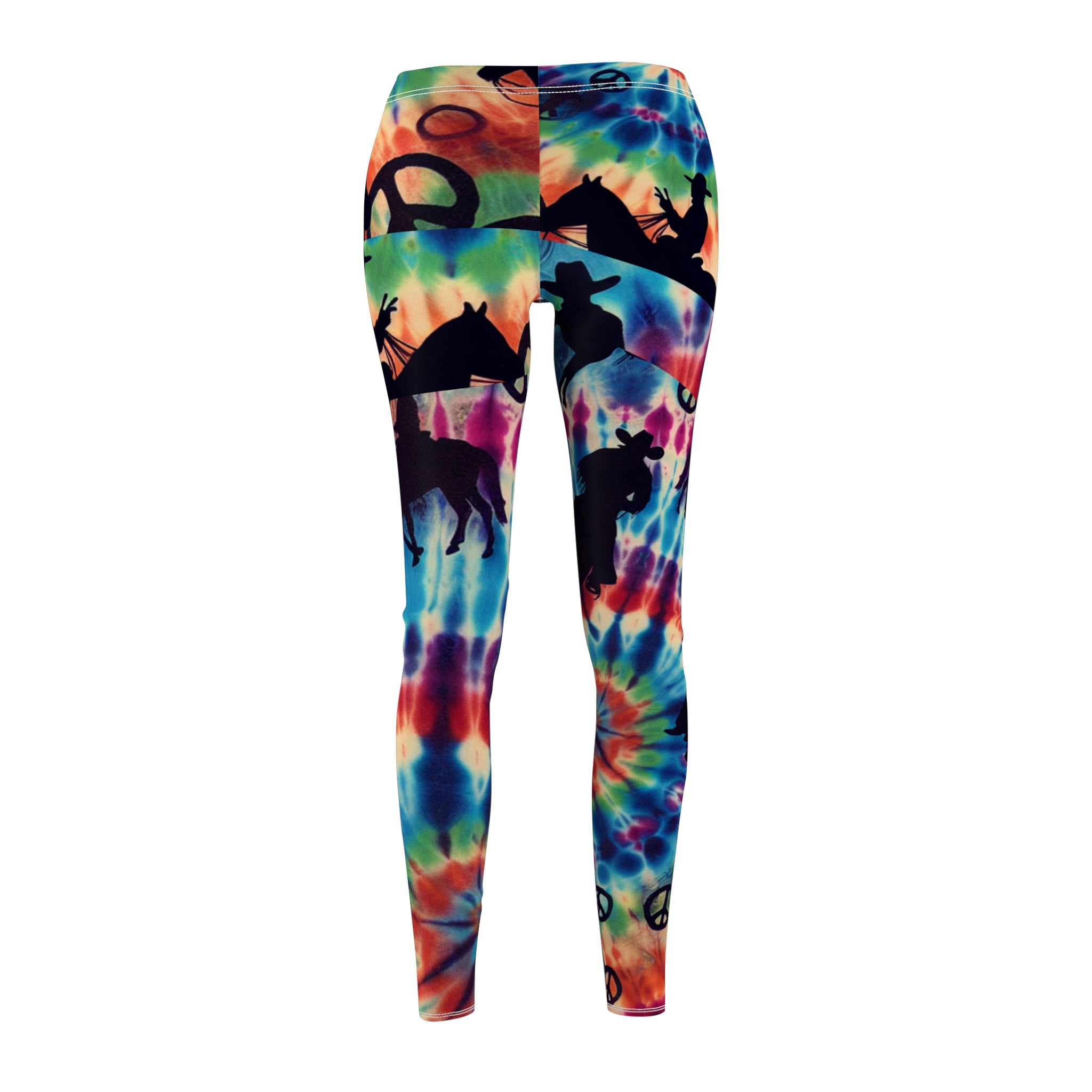 Women's Casual Festival Leggings Hippie and Cowboys