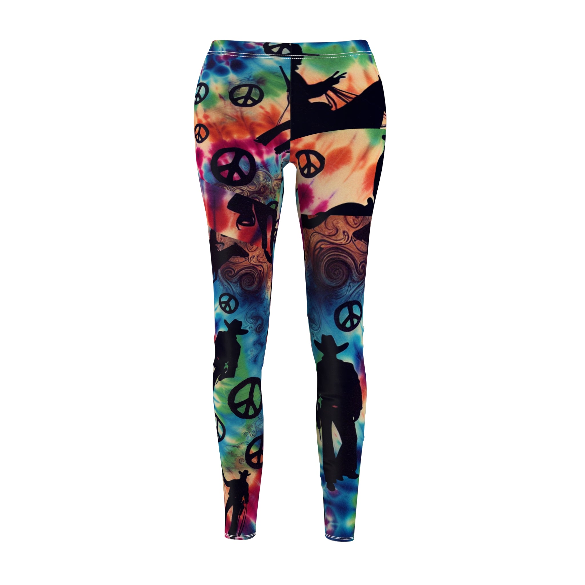 Women's Casual Festival Leggings Hippie and Cowboys