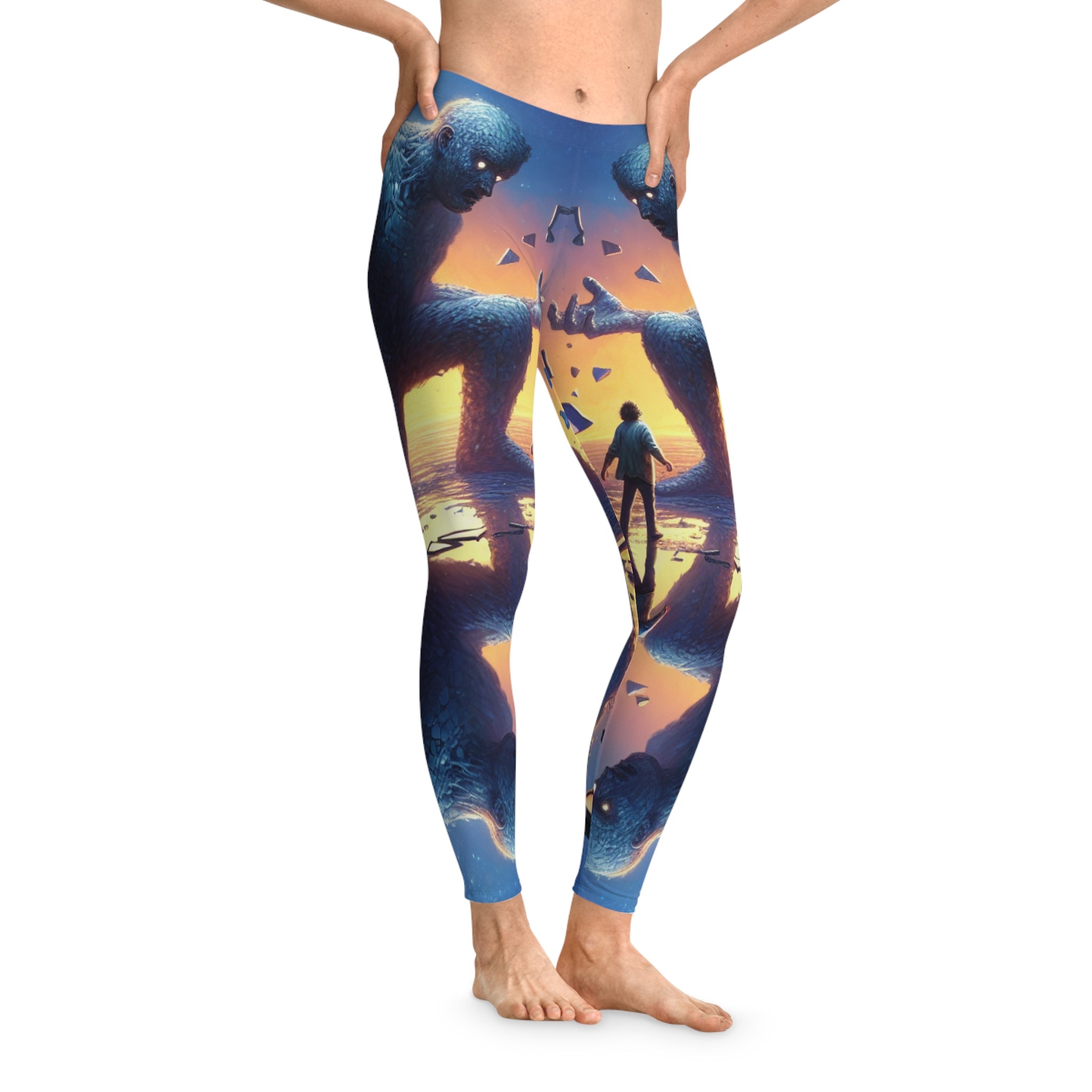 Fantasy Anti Hero Stretchy Leggings - Cosmic Adventure Yoga Pants