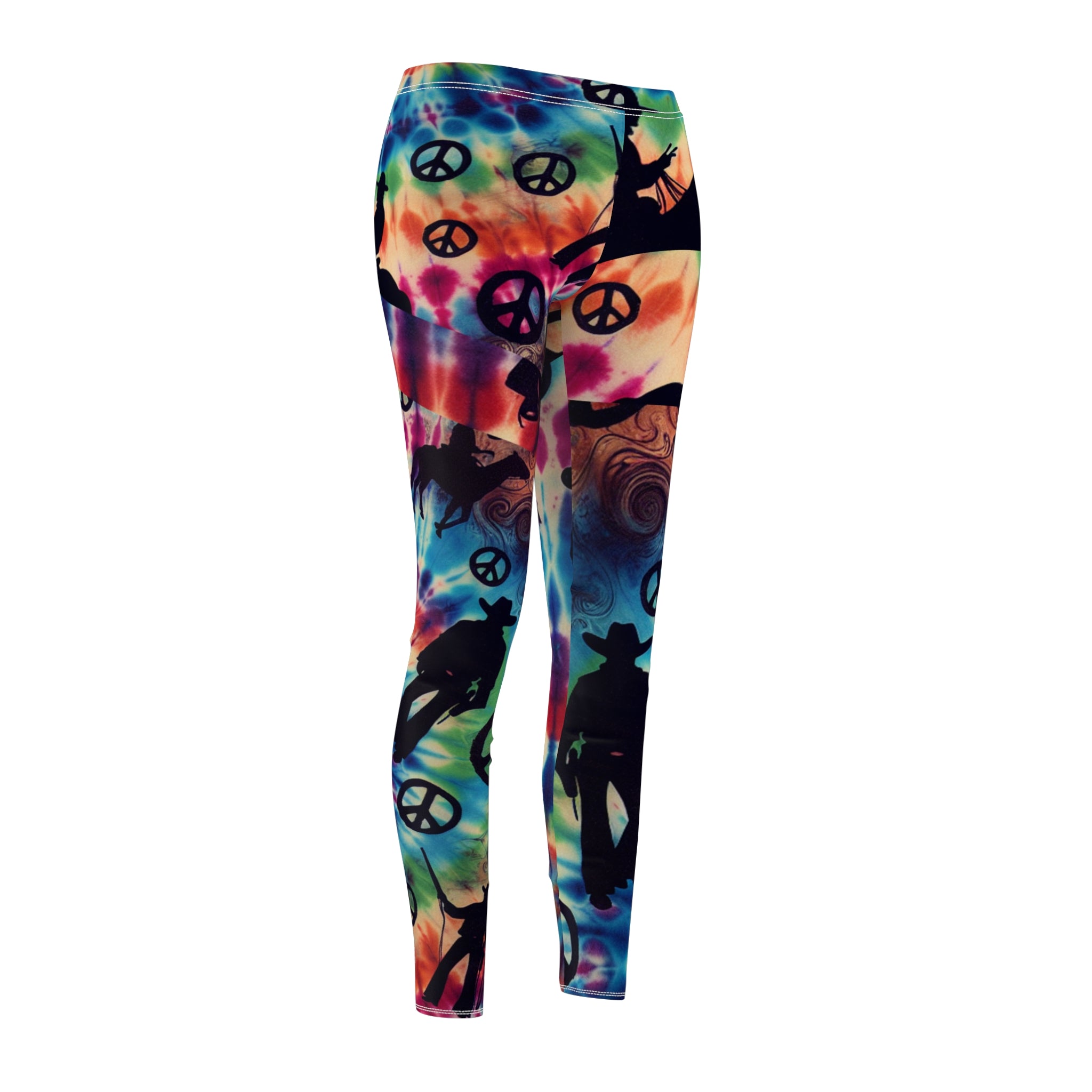 Women's Casual Festival Leggings Hippie and Cowboys