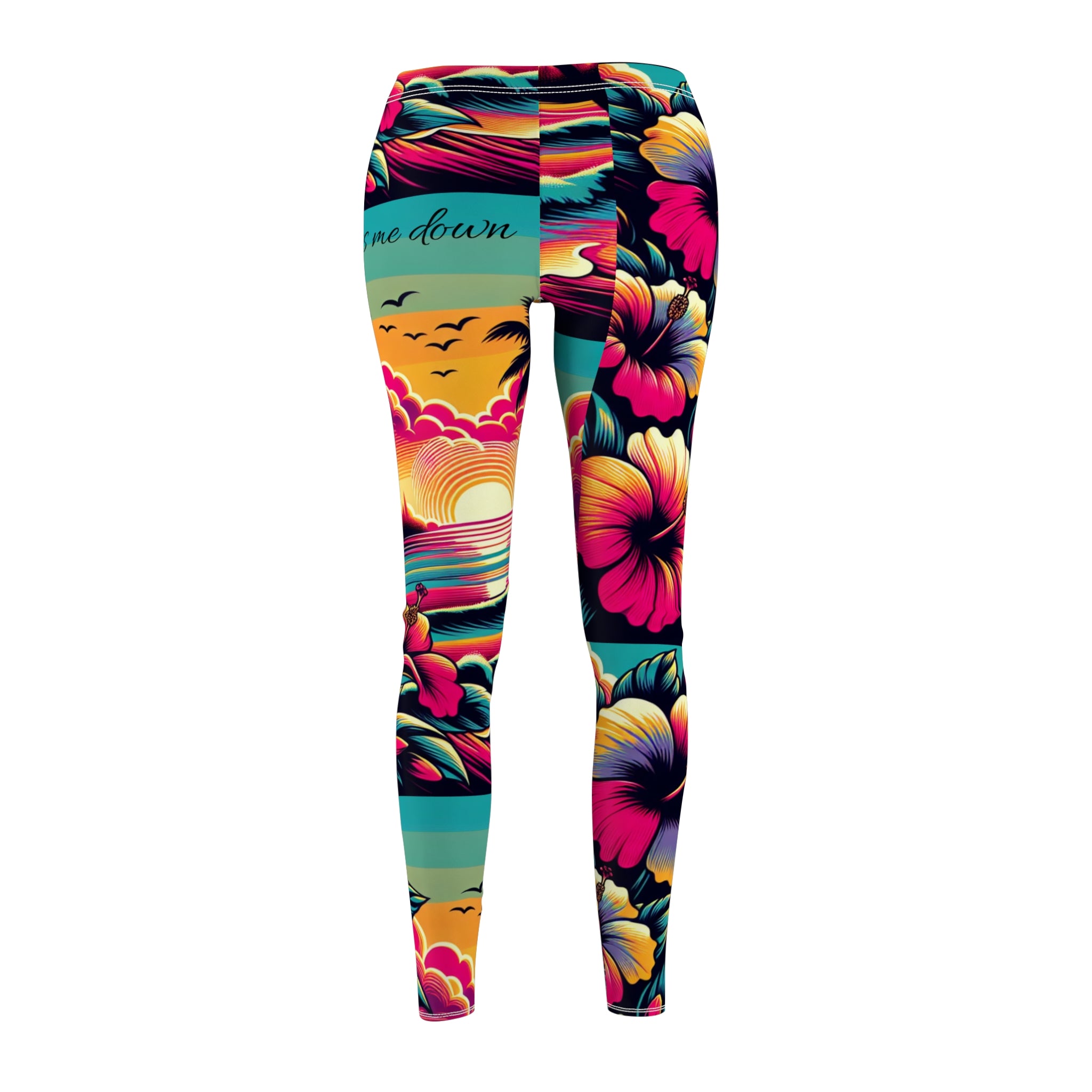 Women's Cut & Sew Casual Leggings (AOP) Caress me down leggings