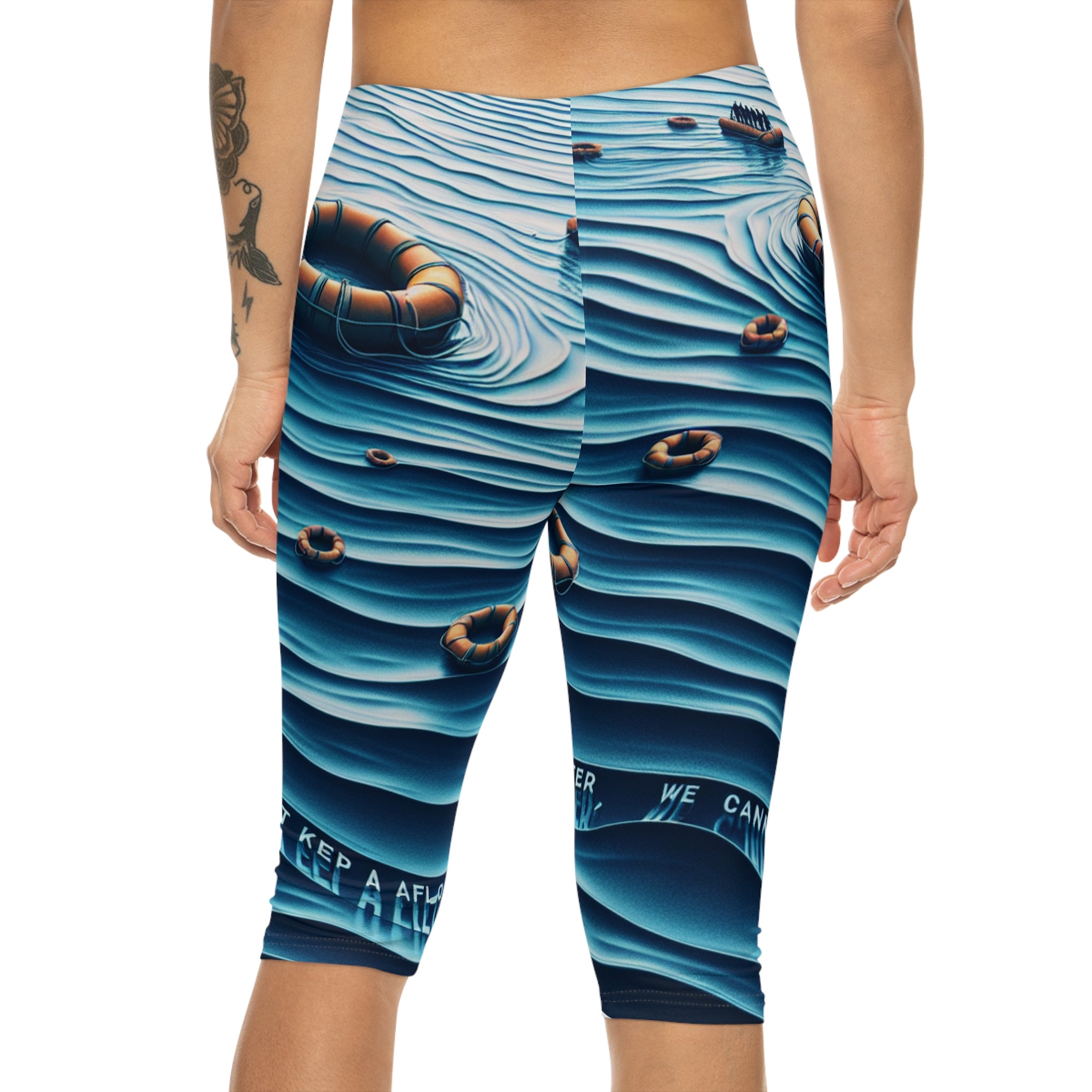 Water Capri Leggings Music Taking Water