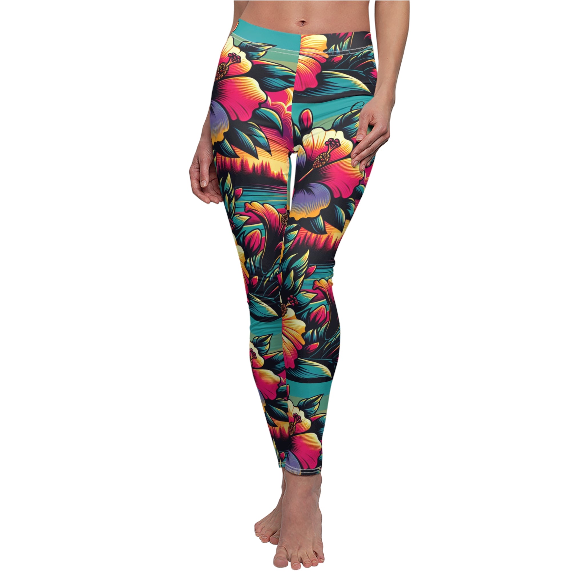 Women's Cut & Sew Casual Leggings (AOP) Caress me down leggings