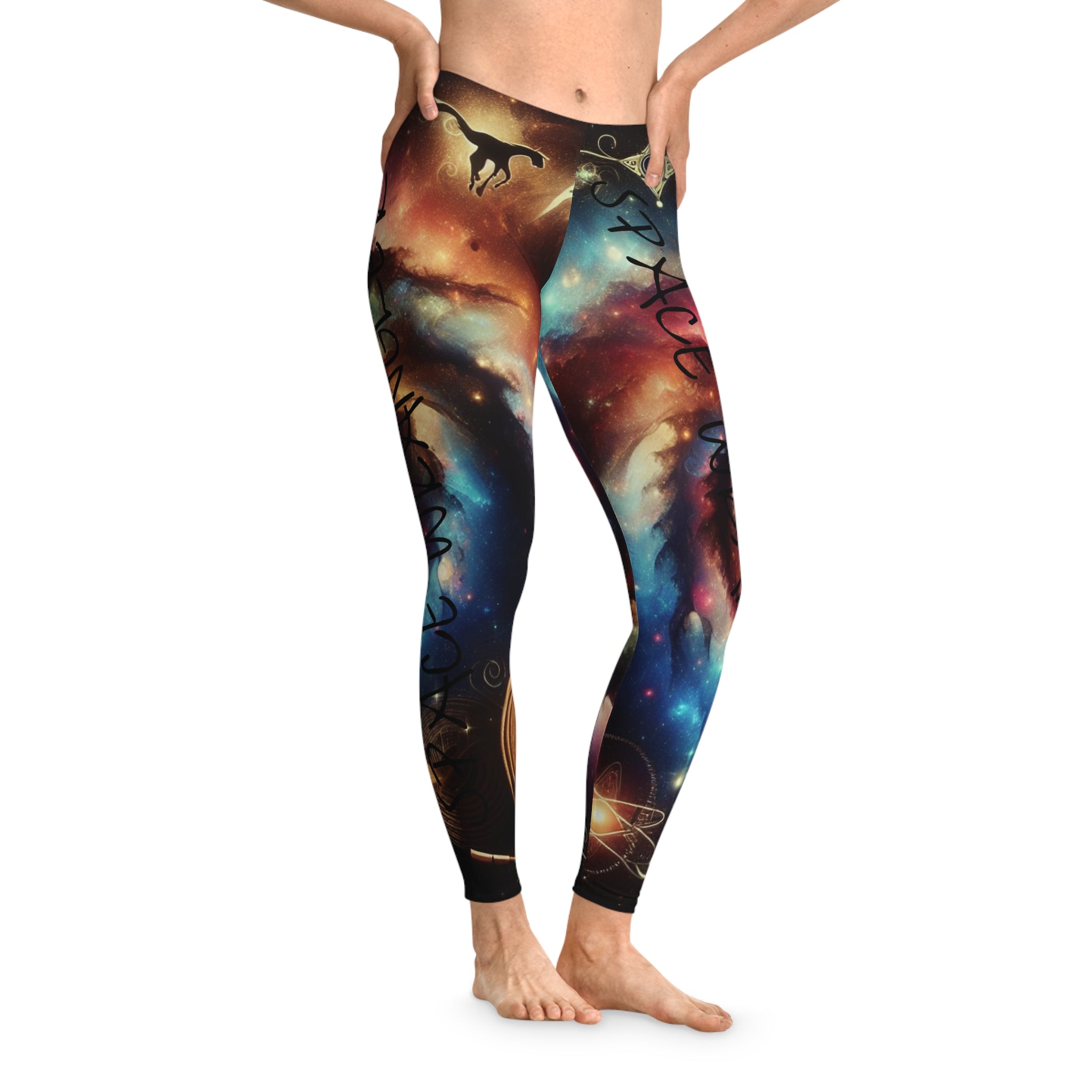 Cosmic Unicorn Space Wrangler stretchy Leggings