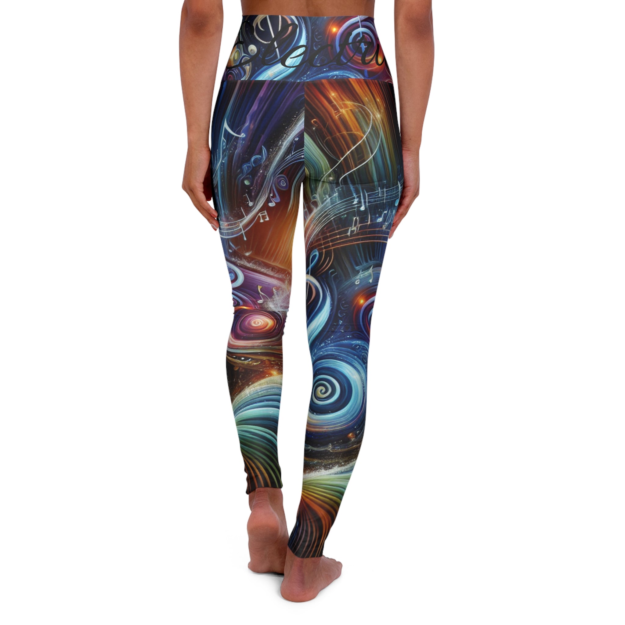 Yoga Leggings Love Electric