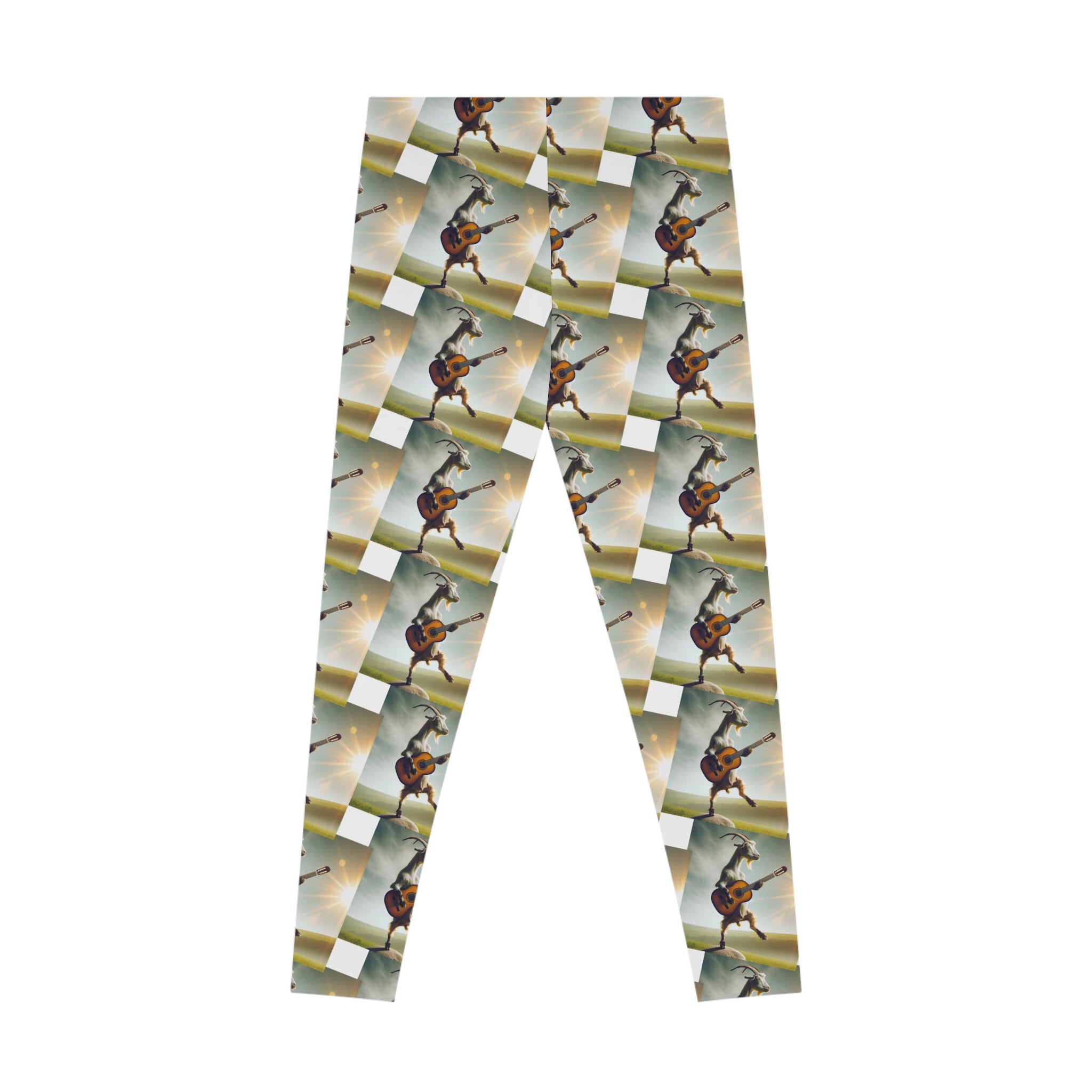 Eco-Friendly Stretchy Leggings with Music Theme - Perfect for Active Lifestyles and Gifting!