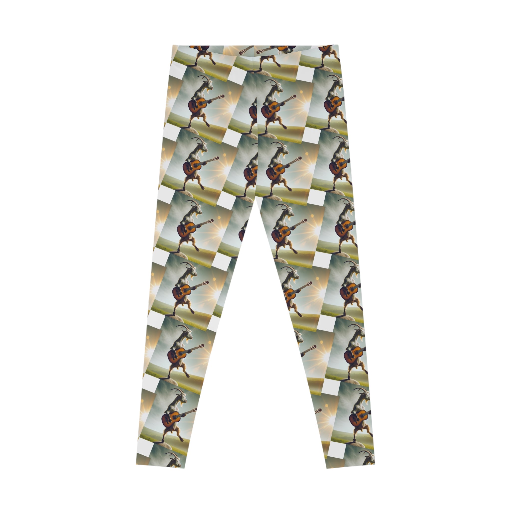 Eco-Friendly Stretchy Leggings with Music Theme - Perfect for Active Lifestyles and Gifting!