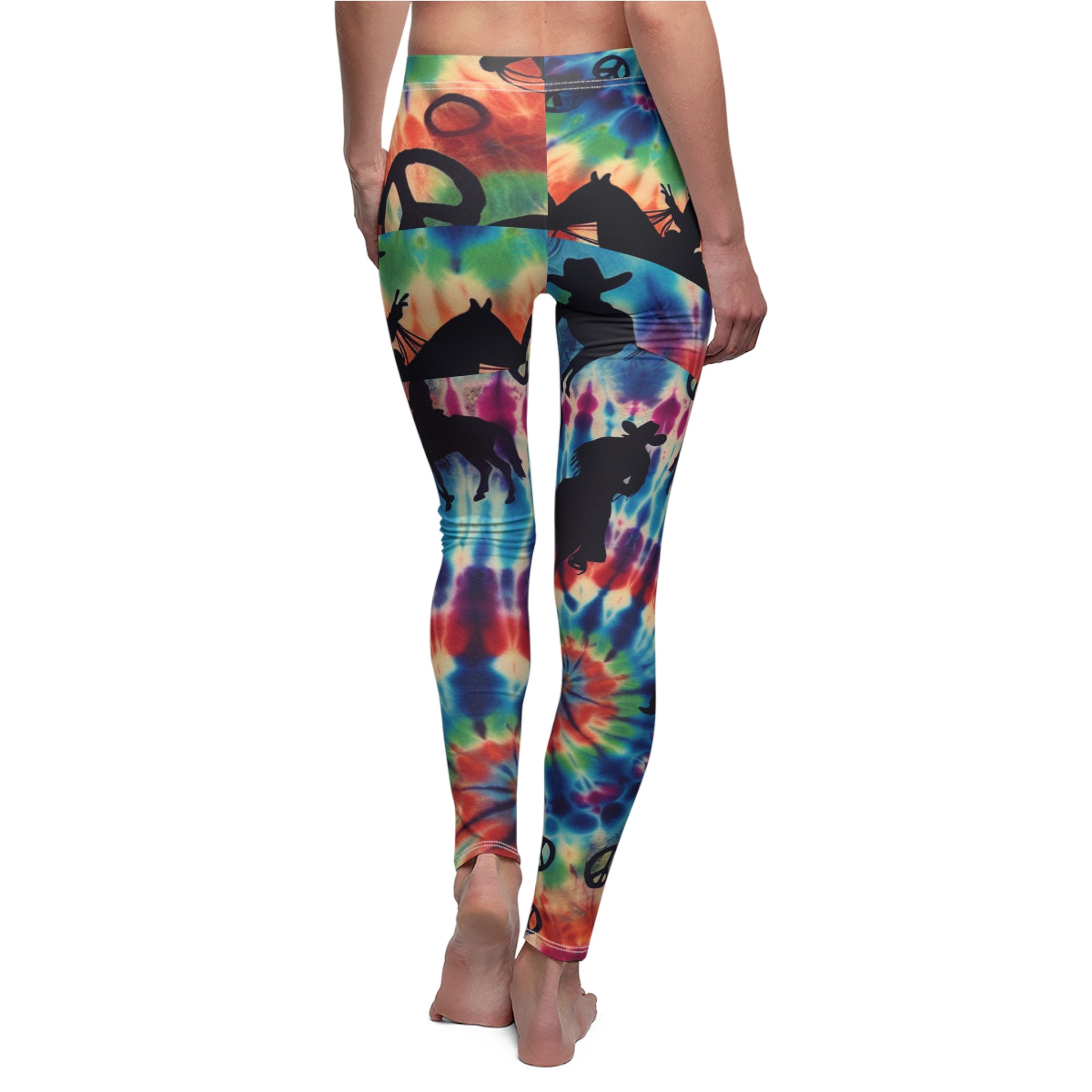 Women's Casual Festival Leggings Hippie and Cowboys