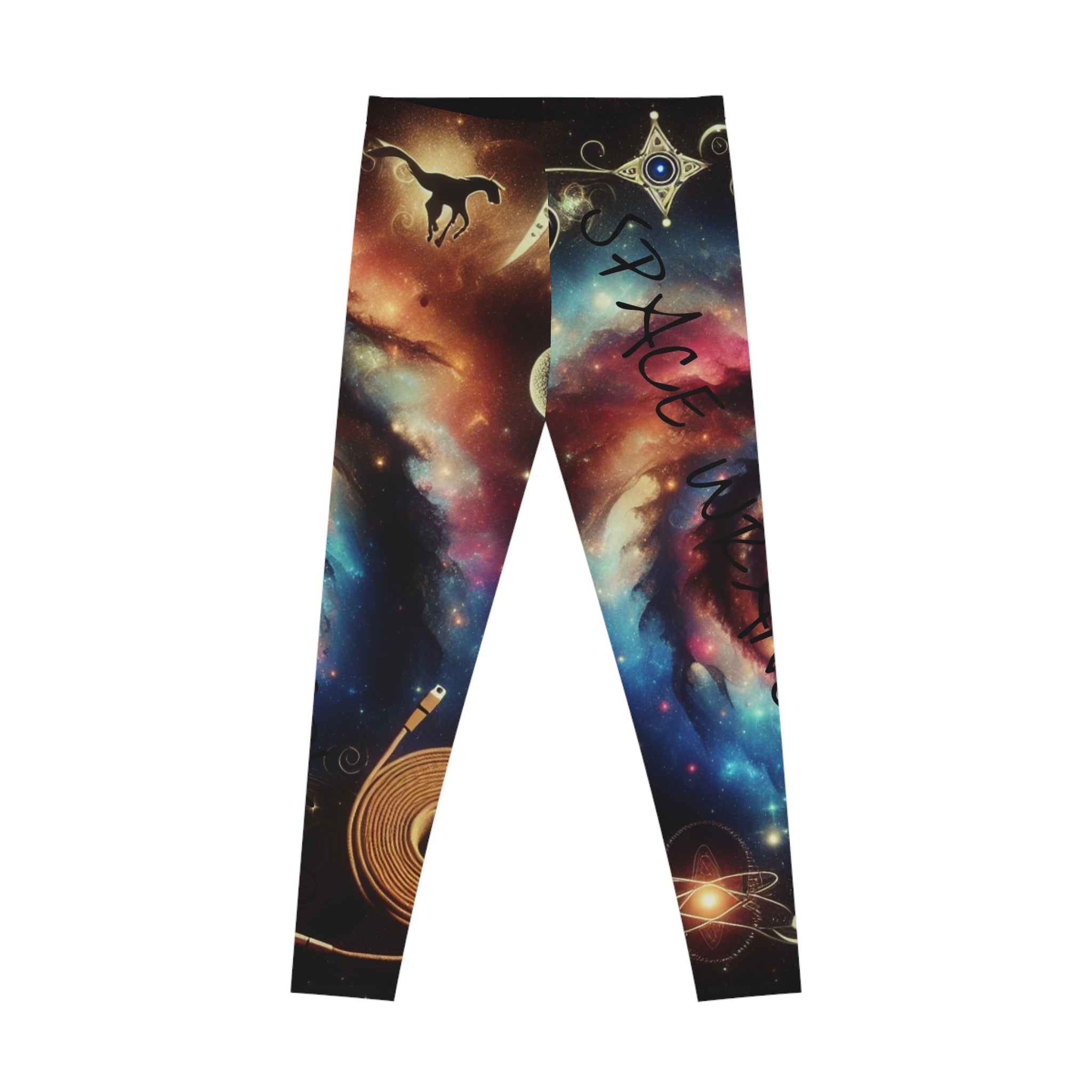 Cosmic Unicorn Space Wrangler stretchy Leggings