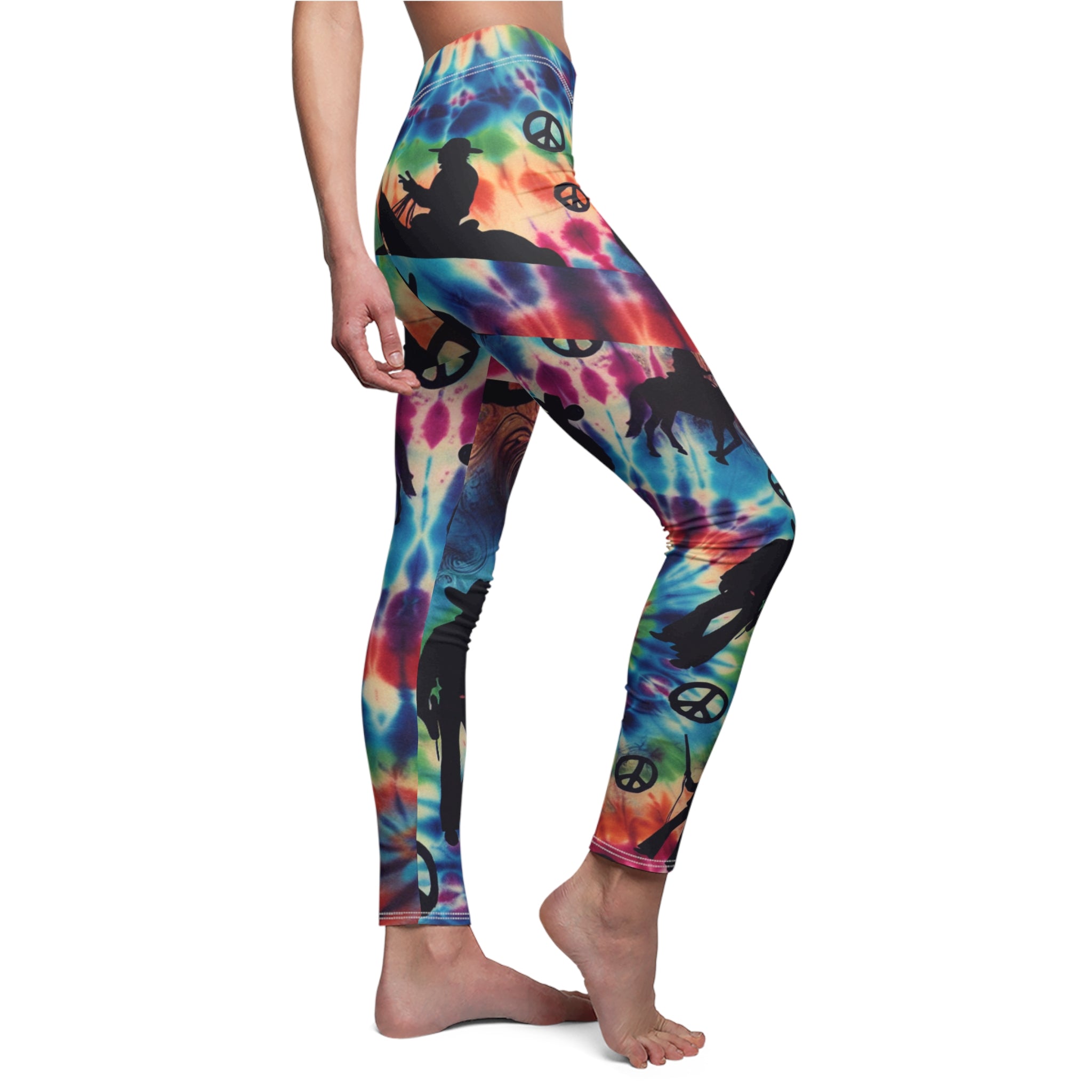 Women's Casual Festival Leggings Hippie and Cowboys