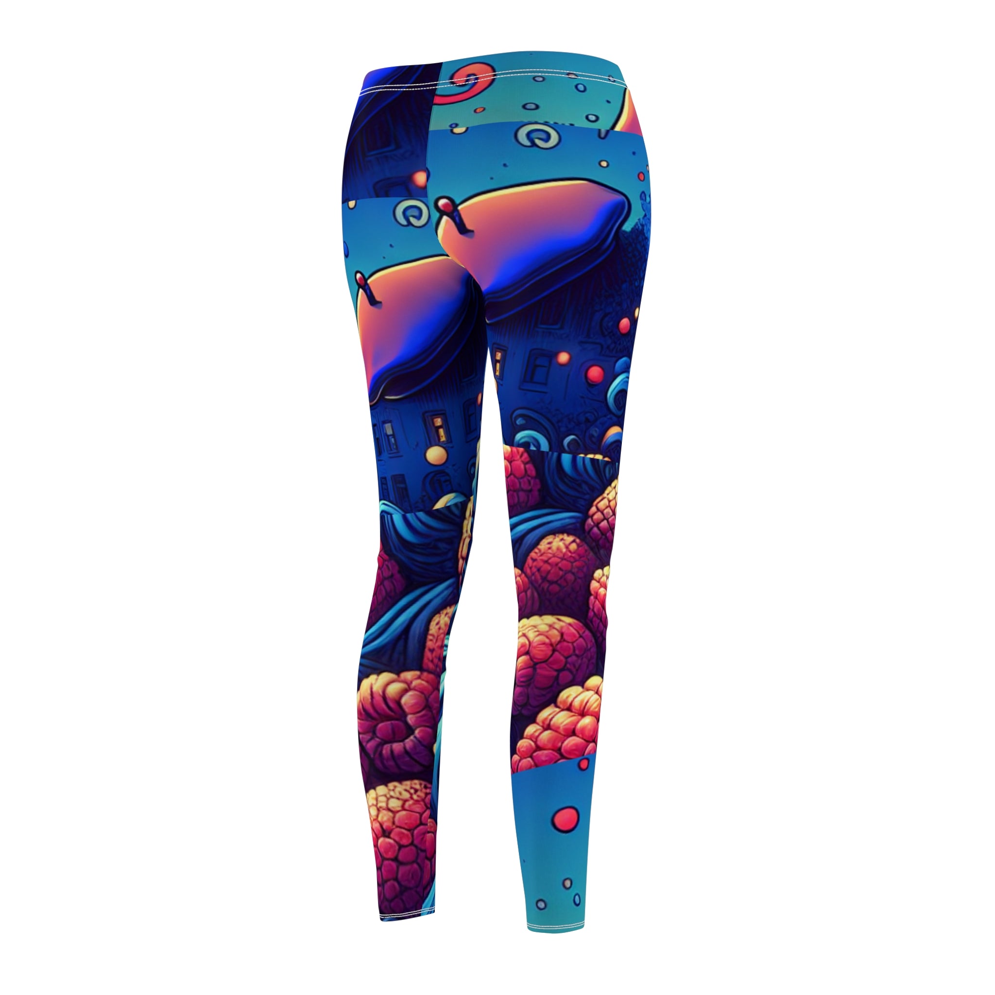 Whimsical Rasberry Theme with Barrettt Women's Leggings - Casual Comfort & Unique Style