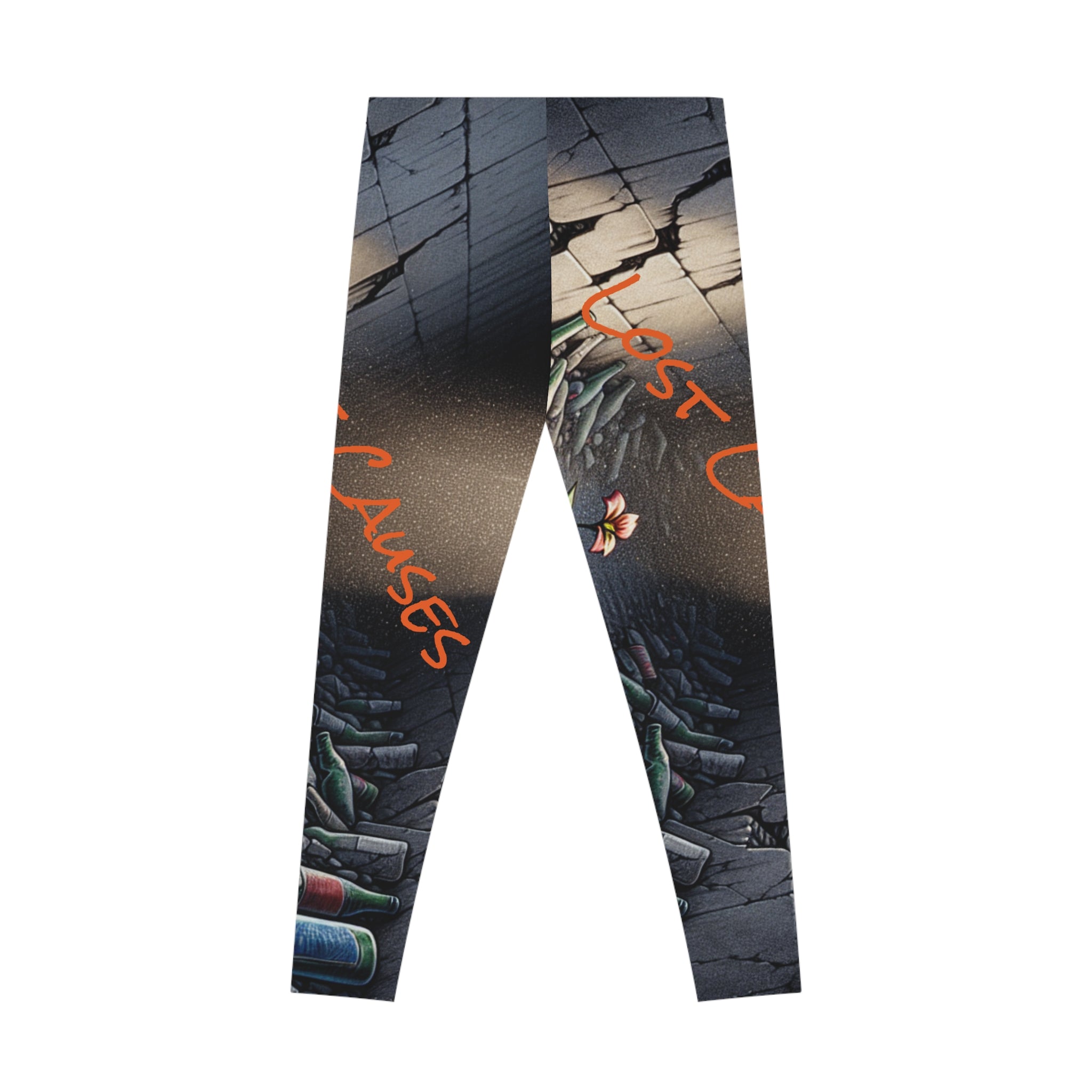 Lost Causes Stretchy Leggings - Unique Artistic Design for Comfort and Style