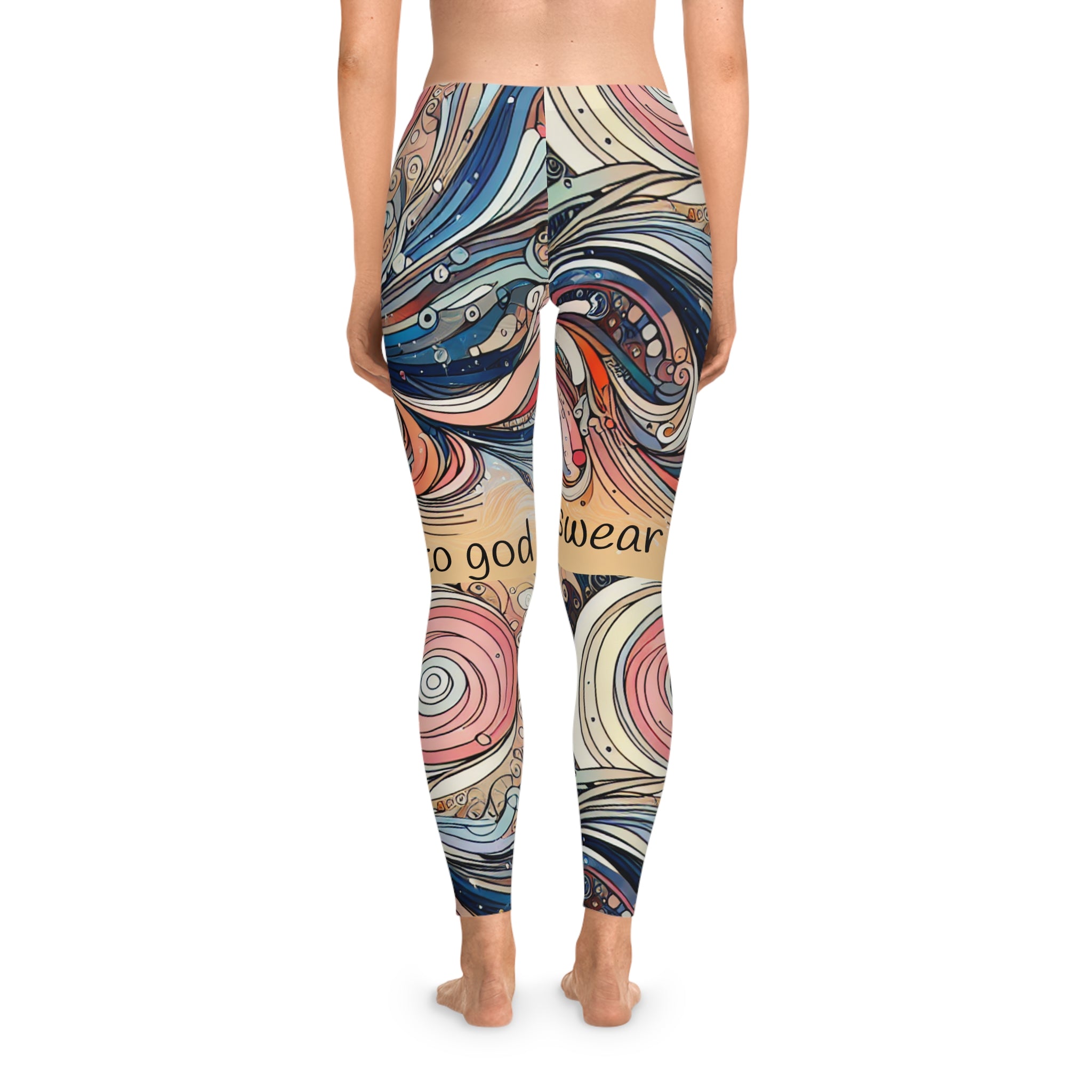 Swirl I swear to god leggings