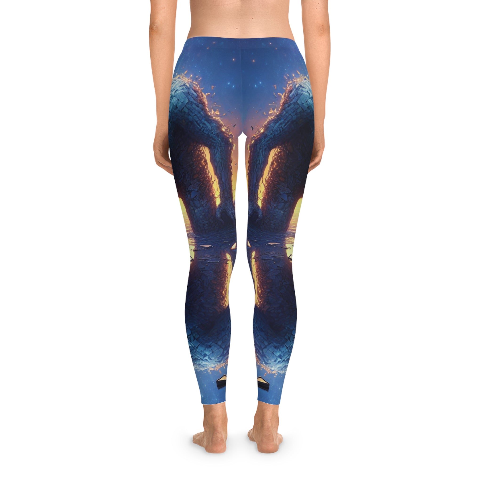 Fantasy Anti Hero Stretchy Leggings - Cosmic Adventure Yoga Pants