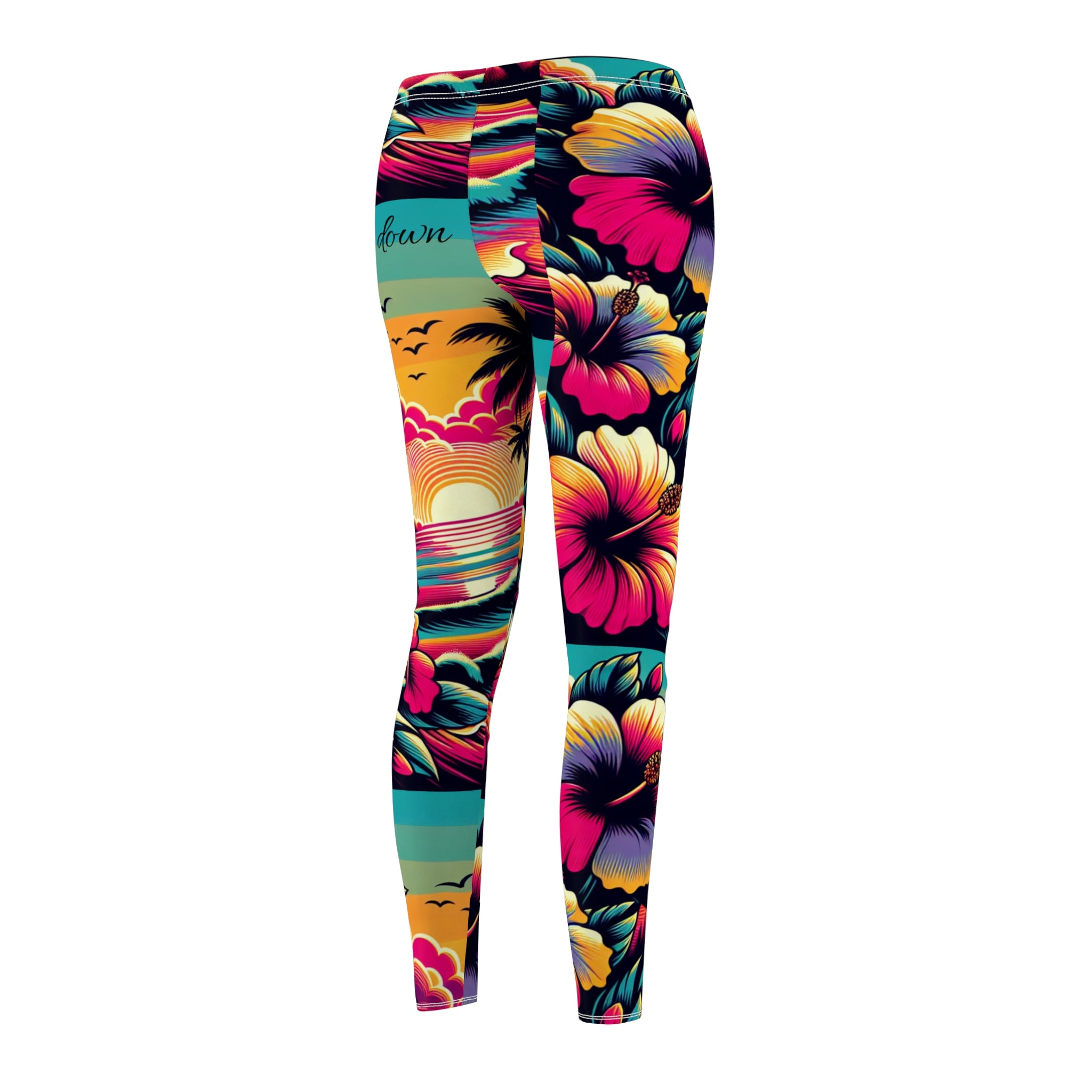 Women's Cut & Sew Casual Leggings (AOP) Caress me down leggings