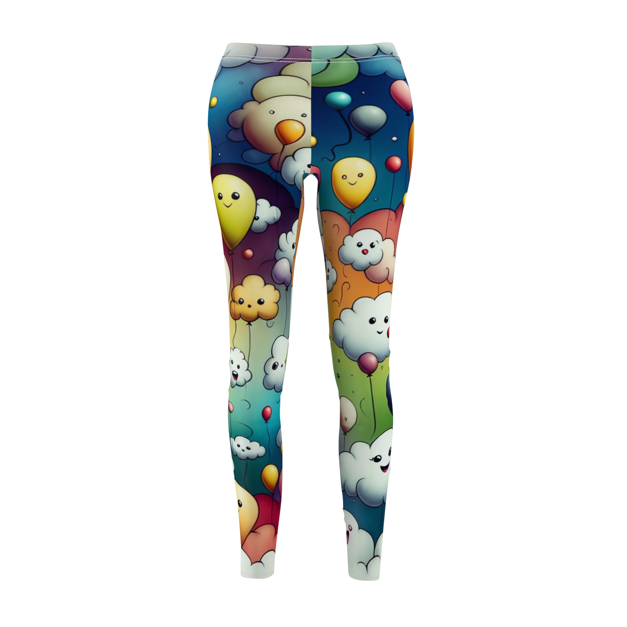 Leggings Colorful Fluffhead Clouds Print Women's Casual