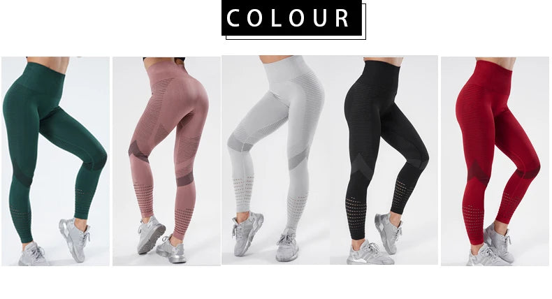 Women Fitness Leggings High Waist Seamless Leggings Sportswear Breathable Feamle Workout Legging