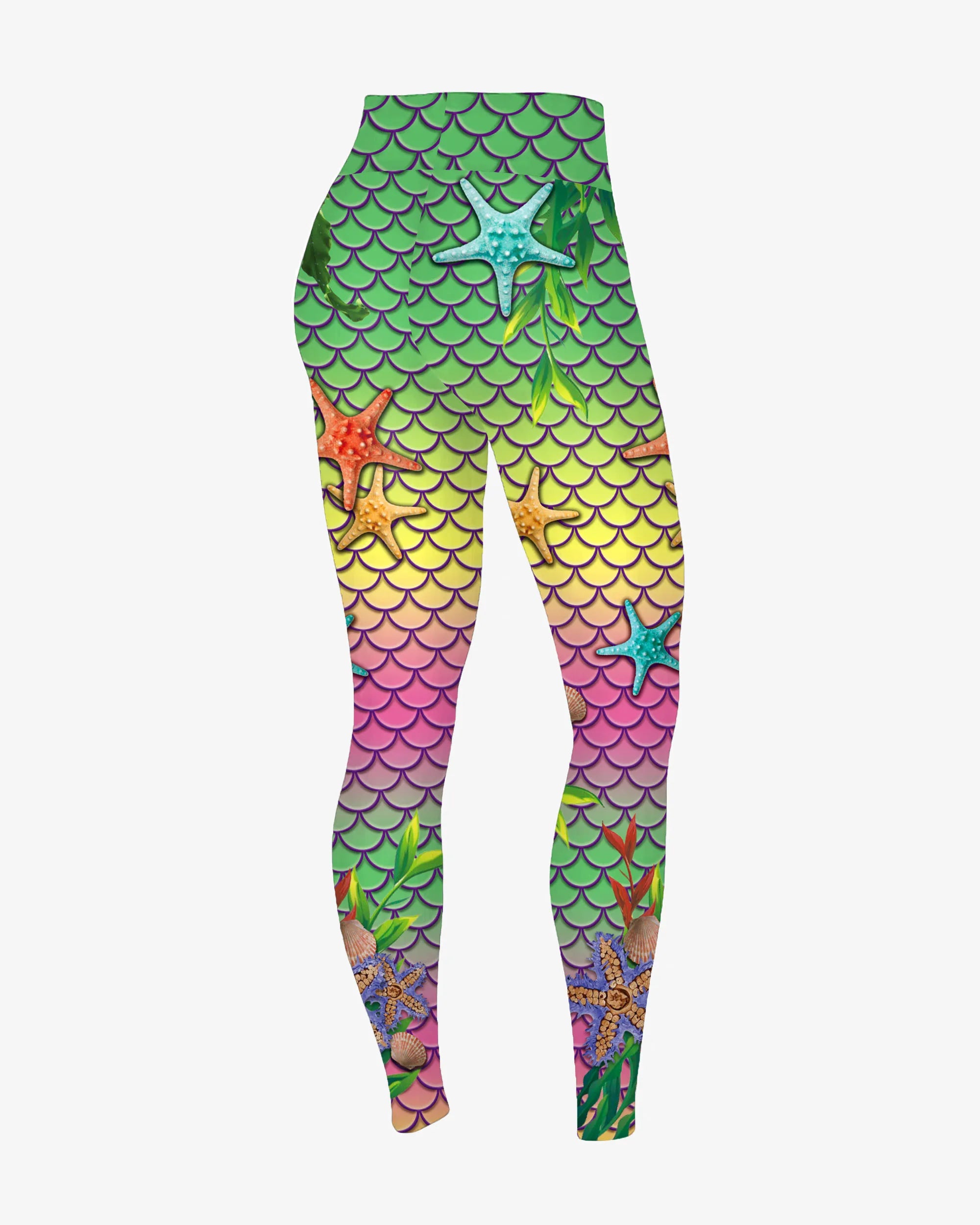 Mermaid Cosplay Anime Women's Leggings 2021 New Scales 3D Printing Street Tight Pants Fashion Casual Sports Fitness Leggings