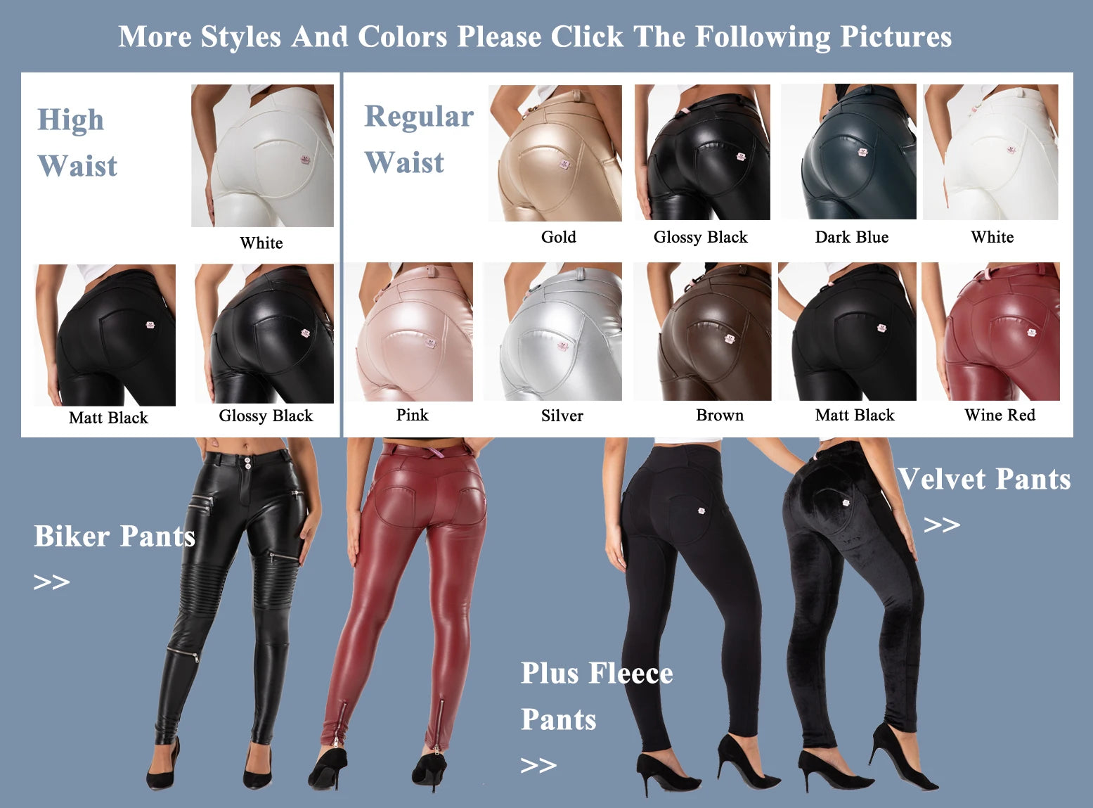 Shascullfites Melody Latex Leggings Black Push Up Leather Leggings Scrunch Booty Leather Pants Women's Clothing Spring