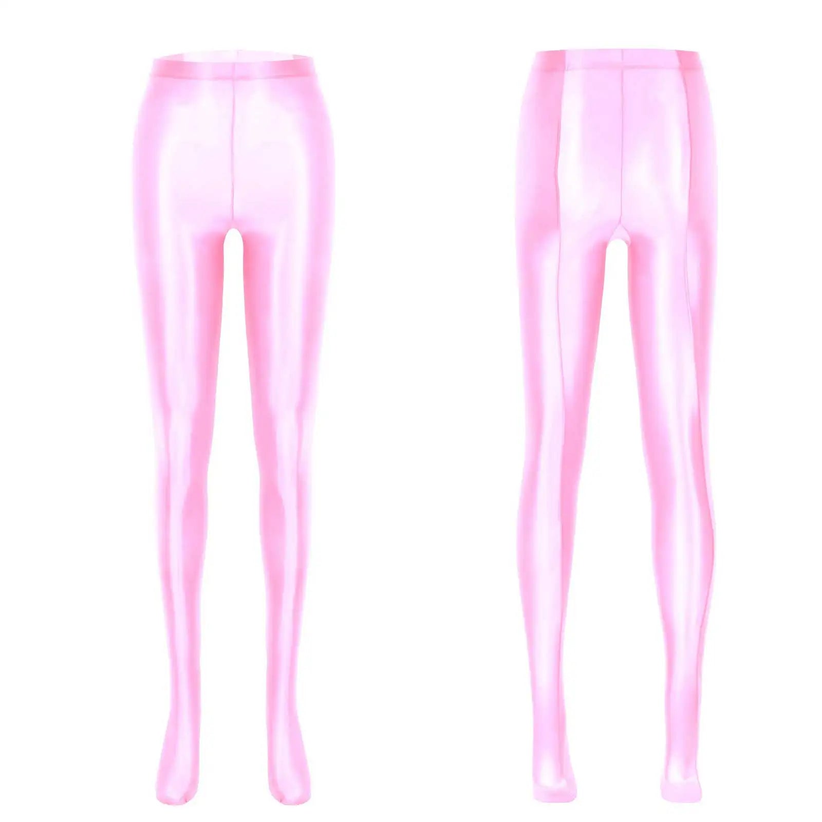 Womens Glossy Pantyhose Pants Smooth Oil Shiny Ballet Dance Yoga Training Fitness Workout Leggings Trousers Tights Clubwear