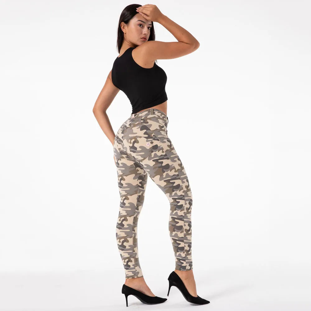 Melody Camouflage Pants for Women Army Pants Sexy Leggings for Sports Cotton Stretch Butt Lifter Leggings Funky Yoga Pants