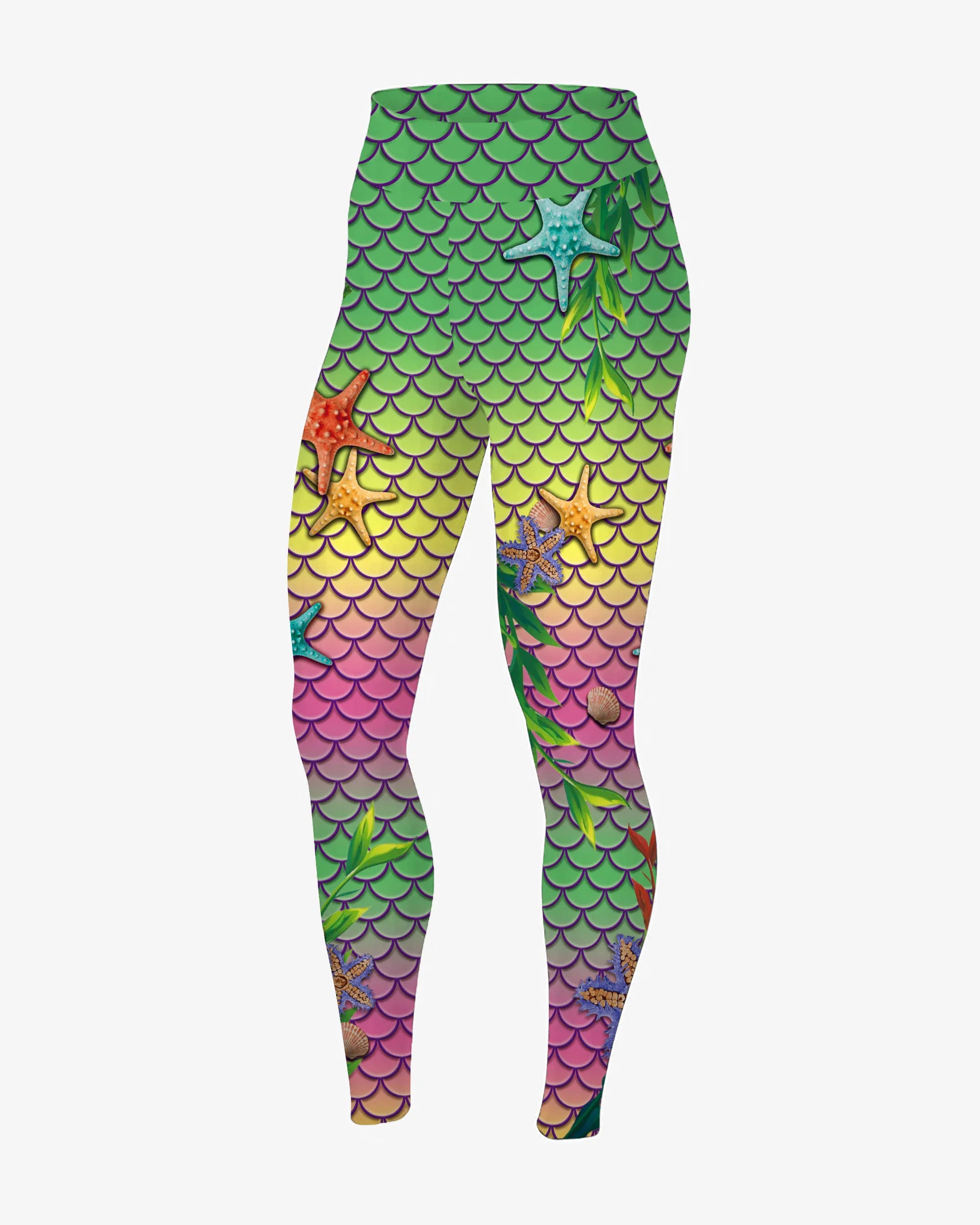 Mermaid Cosplay Anime Women's Leggings 2021 New Scales 3D Printing Street Tight Pants Fashion Casual Sports Fitness Leggings