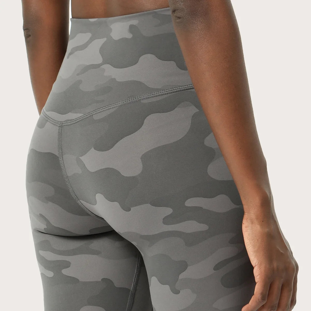 Running Camouflage Capris Women Double-sided Printed Yoga Pants High Waist Gym Workout Fitness Stretchy Sport Leggings