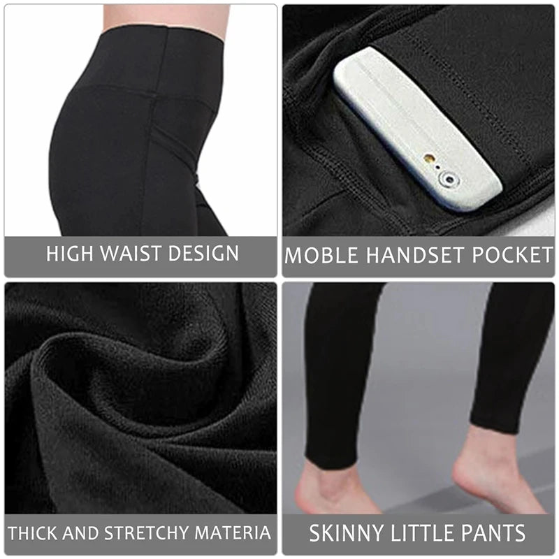 3/4 Sport Pants Women Pockets Capris Pant Female Leggings Women Fitness Gym High Waist Leggins Black Cropped Leggings Summer New