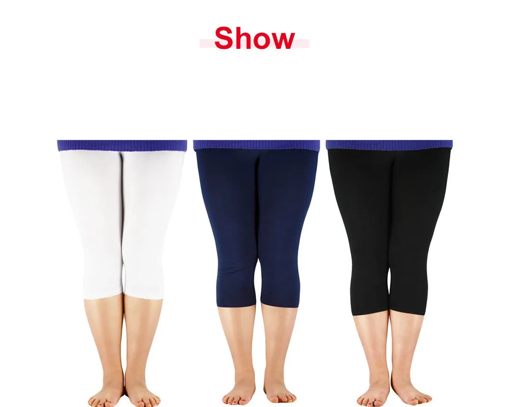 AZUE Women Elastic Waist Casual Leggings Bamboo Fiber Plus Size Women Legging High Stretch Leggings Basic Pants Workout Leggings