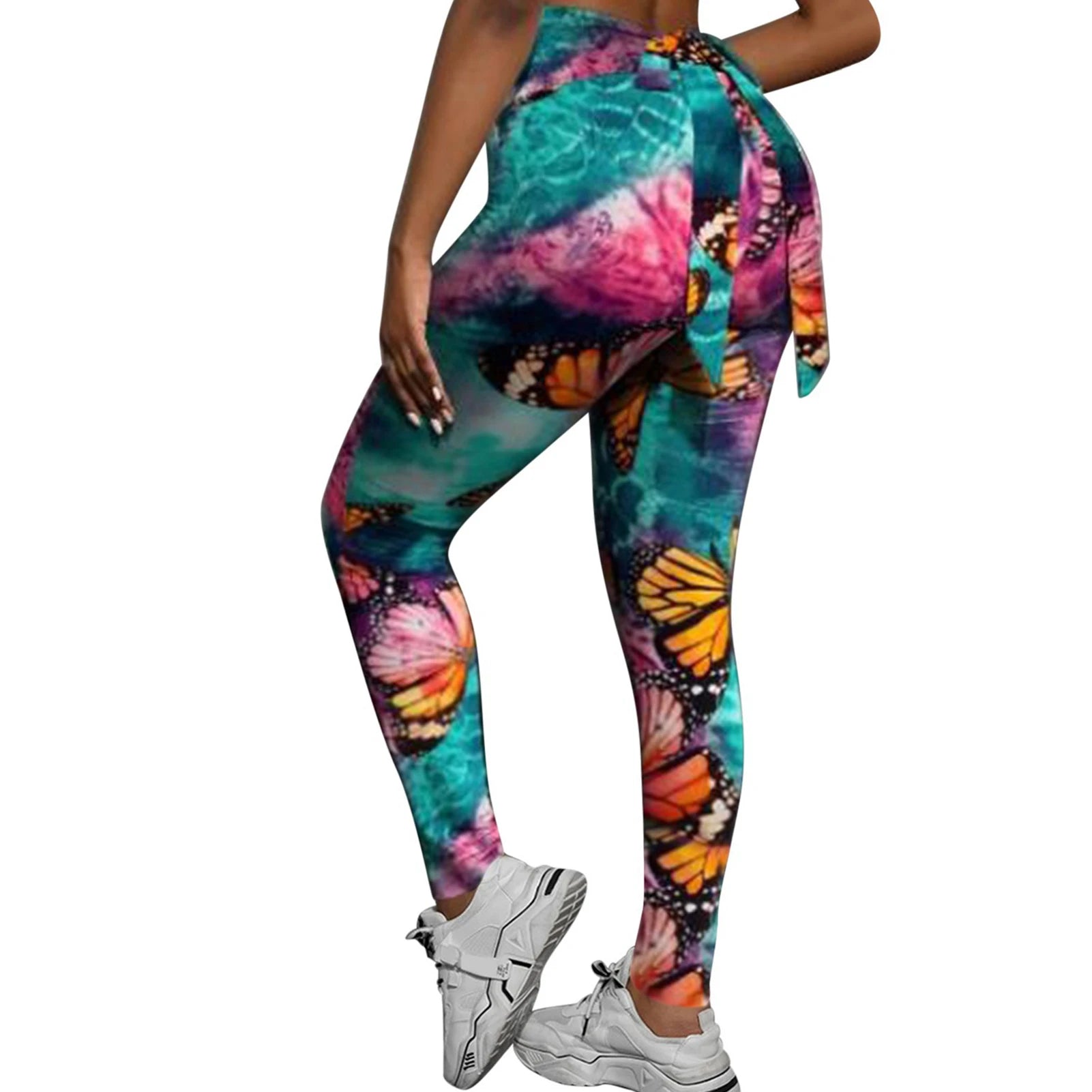 Women long pants Camouflage High-waist Peach Hip Tight pants Bow Sexy Hip lift trousers Fitness Yoga Leggings lady sports Pants