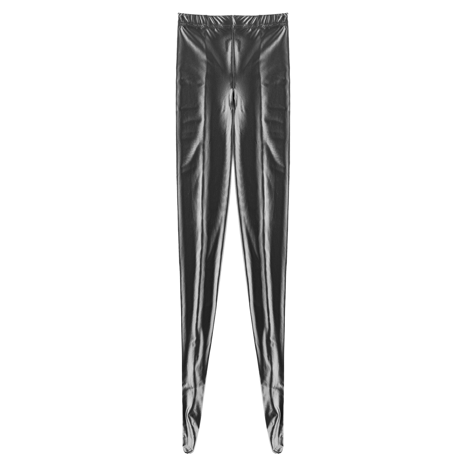 Womens Glossy Pantyhose Pants Smooth Oil Shiny Ballet Dance Yoga Training Fitness Workout Leggings Trousers Tights Clubwear