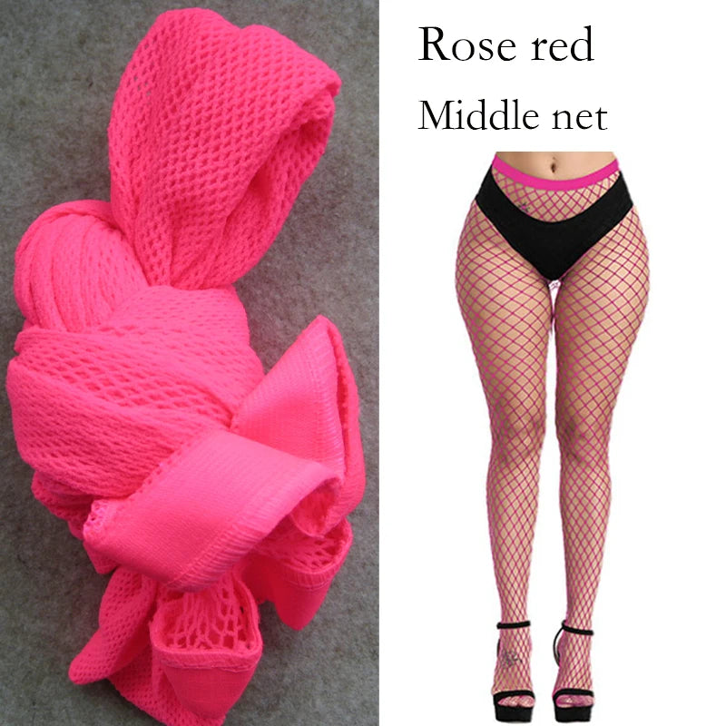 Sexy Fishnet Stocking Women Fish Net Pantyhose Leggings Mesh Hollowed Tights Gyaru Skin Thigh High Socks Winter Warm Hosiery