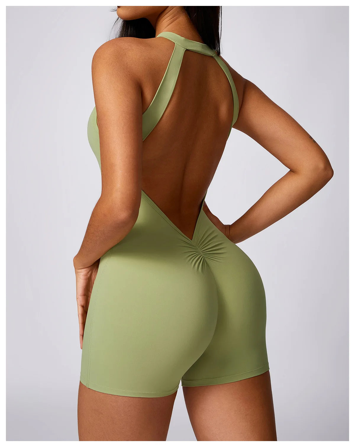 Backless One-Piece Suit Sports Jumpsuit Women Gym Halter Rompers Fitness Yoga Suit Women Overalls Woman Workout Bodysuit Lady