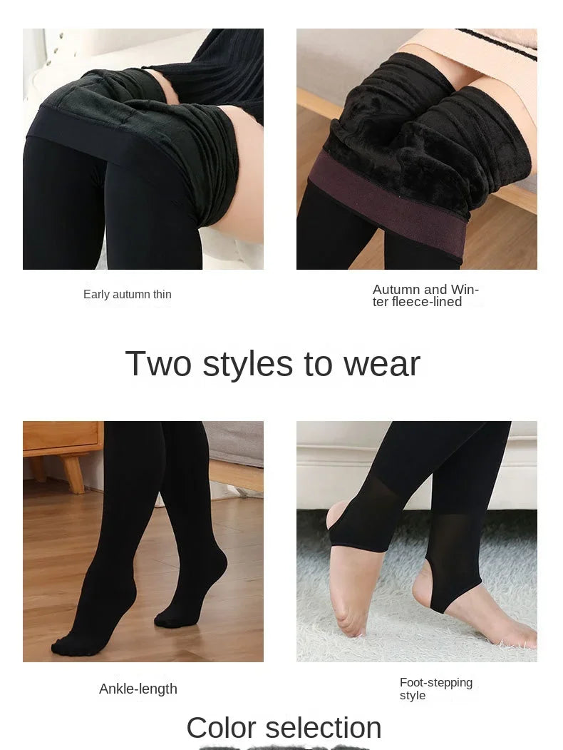 plus size leggings women clothing roupa  plus size feminino  leggings womens trousers Thickened winter fleece pantyhose obesity