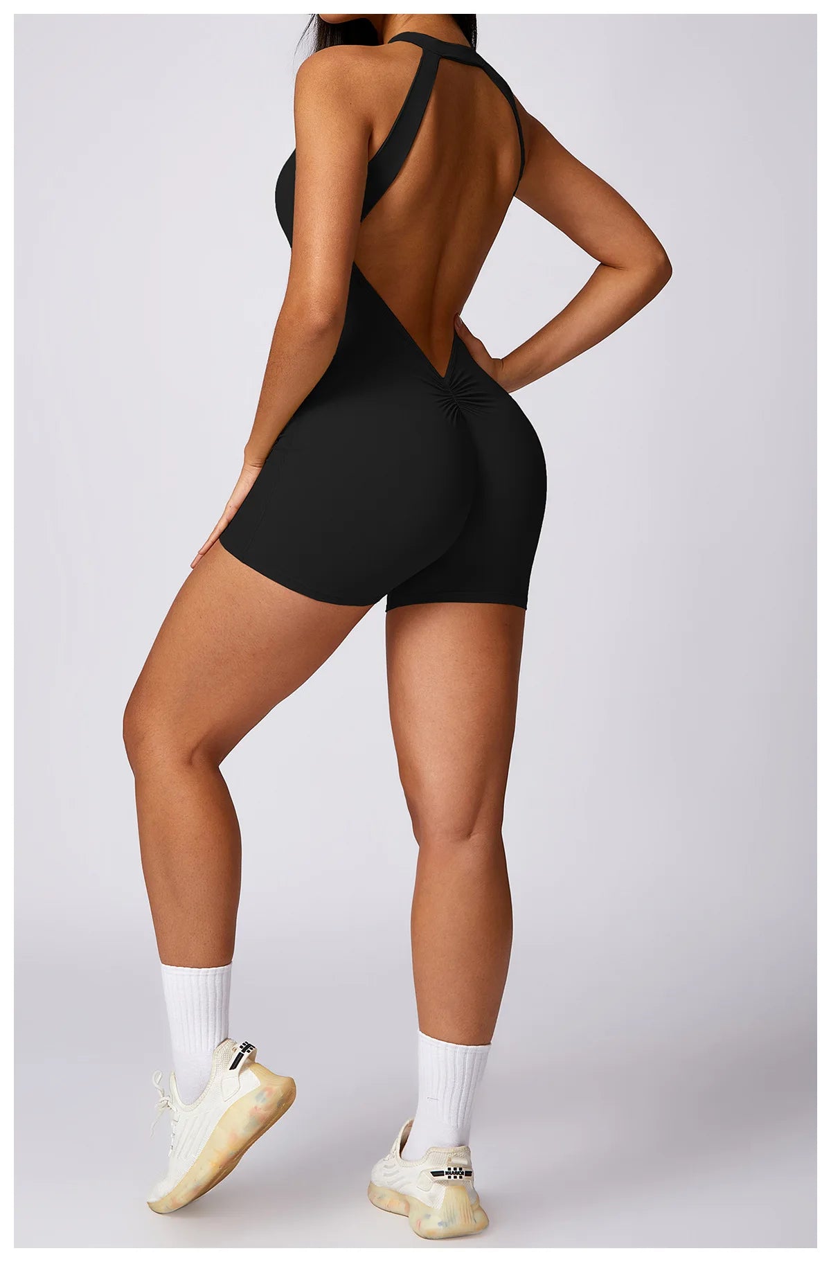 Backless One-Piece Suit Sports Jumpsuit Women Gym Halter Rompers Fitness Yoga Suit Women Overalls Woman Workout Bodysuit Lady