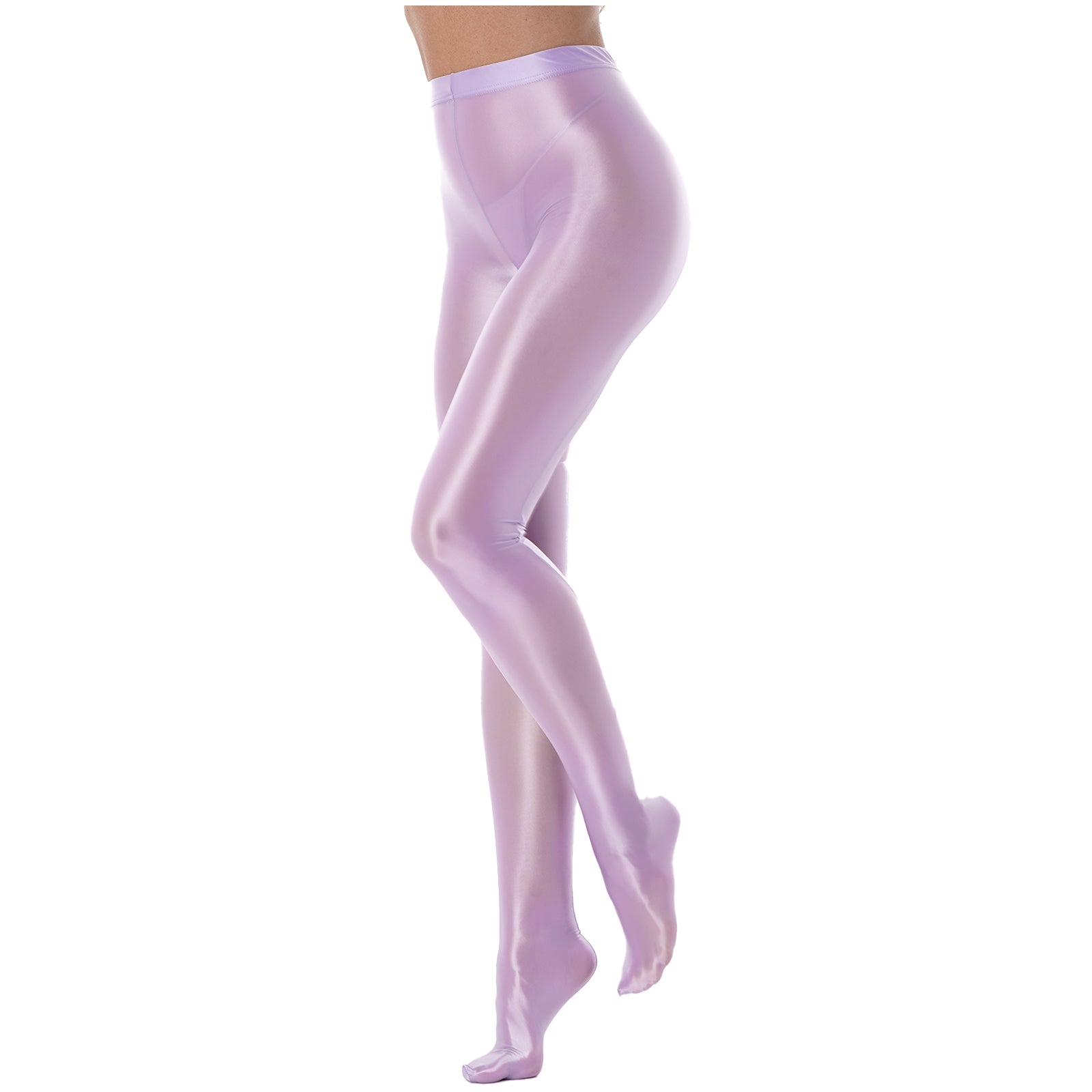 Womens Glossy Pantyhose Pants Smooth Oil Shiny Ballet Dance Yoga Training Fitness Workout Leggings Trousers Tights Clubwear