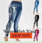 Hot Sexy Women Jean Skinny Jeggings Pants high waist leggings female print ankle-length Slim Legging Fitness Plus Size