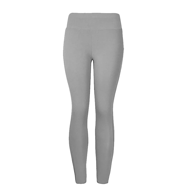 Plus Size Pocket Yoga Pants Women Solid Fitness Sports Leggings High Waist Elastic Gym Tights Female Running Trousers XXXL