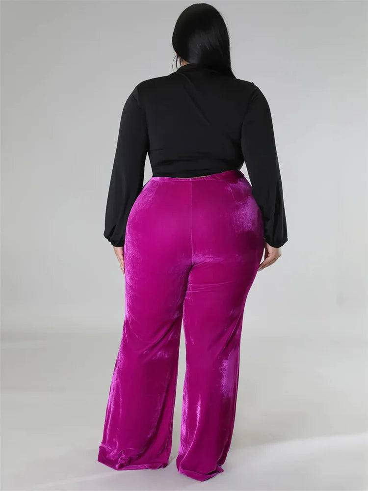 Wmstar Plus Size Pants Women Casual Flared Leggings Stretch Jogging Trousers Fashion Street Wear Wholesale Dropshipping 2023