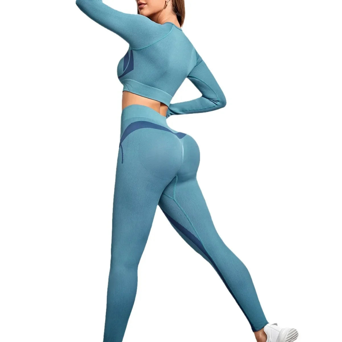 Autumn and winter tight and thin breathable and quick-drying casual sports fitness yoga suit women