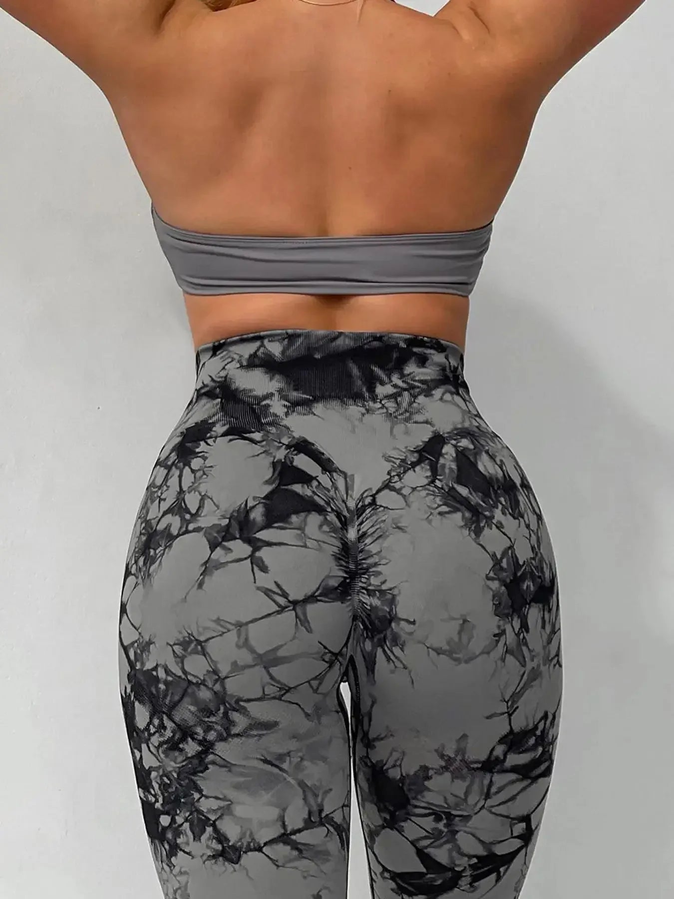 Women's Tie-Dye Seamless Peach Butt High Waist Butt Pants Stretch Fitness Yoga Pants