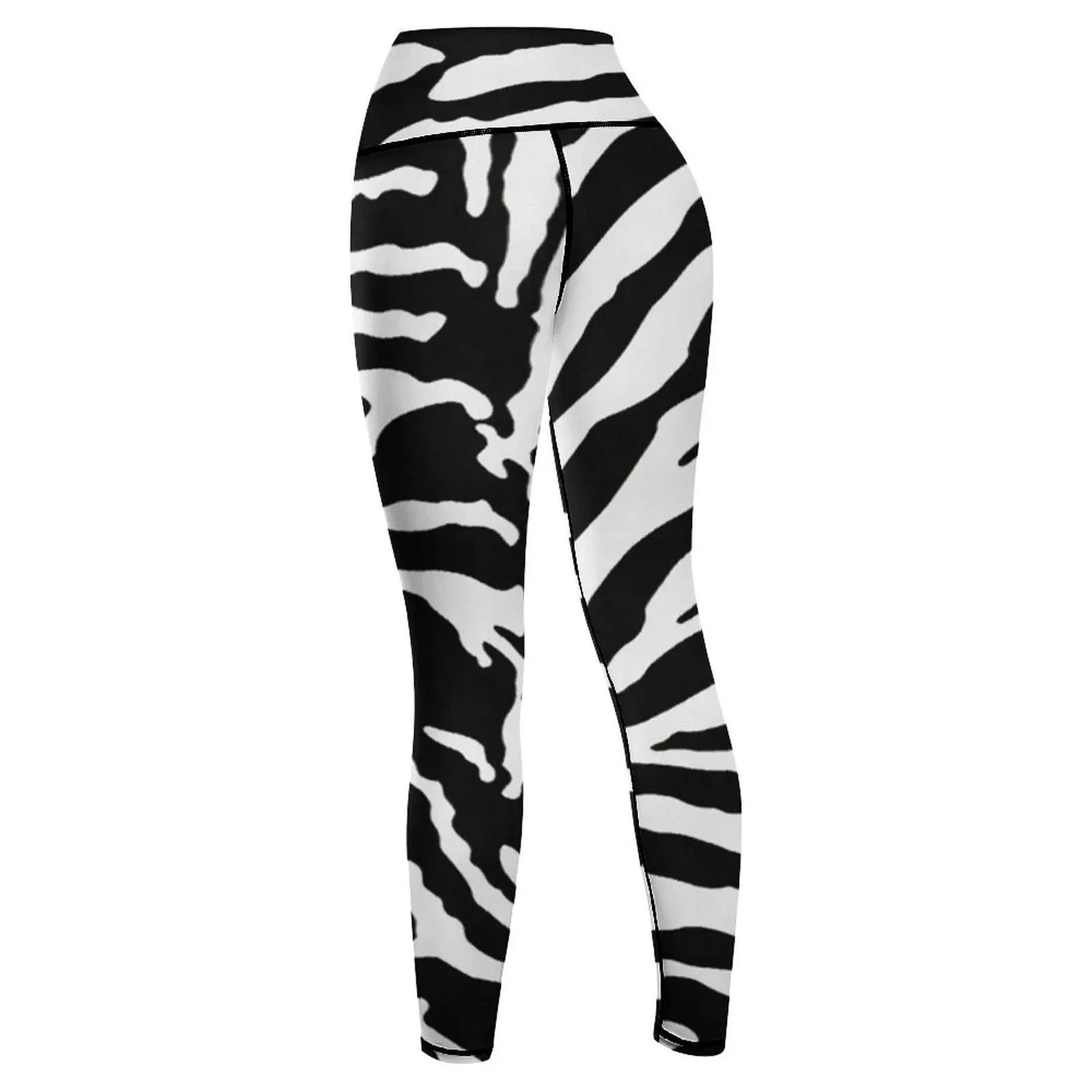 Zebra Skin Camouflage Black and White Pattern Leggings Women's tights Legging sexy woman Womens Leggings