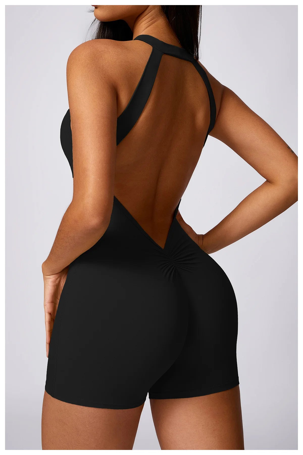 Backless One-Piece Suit Sports Jumpsuit Women Gym Halter Rompers Fitness Yoga Suit Women Overalls Woman Workout Bodysuit Lady