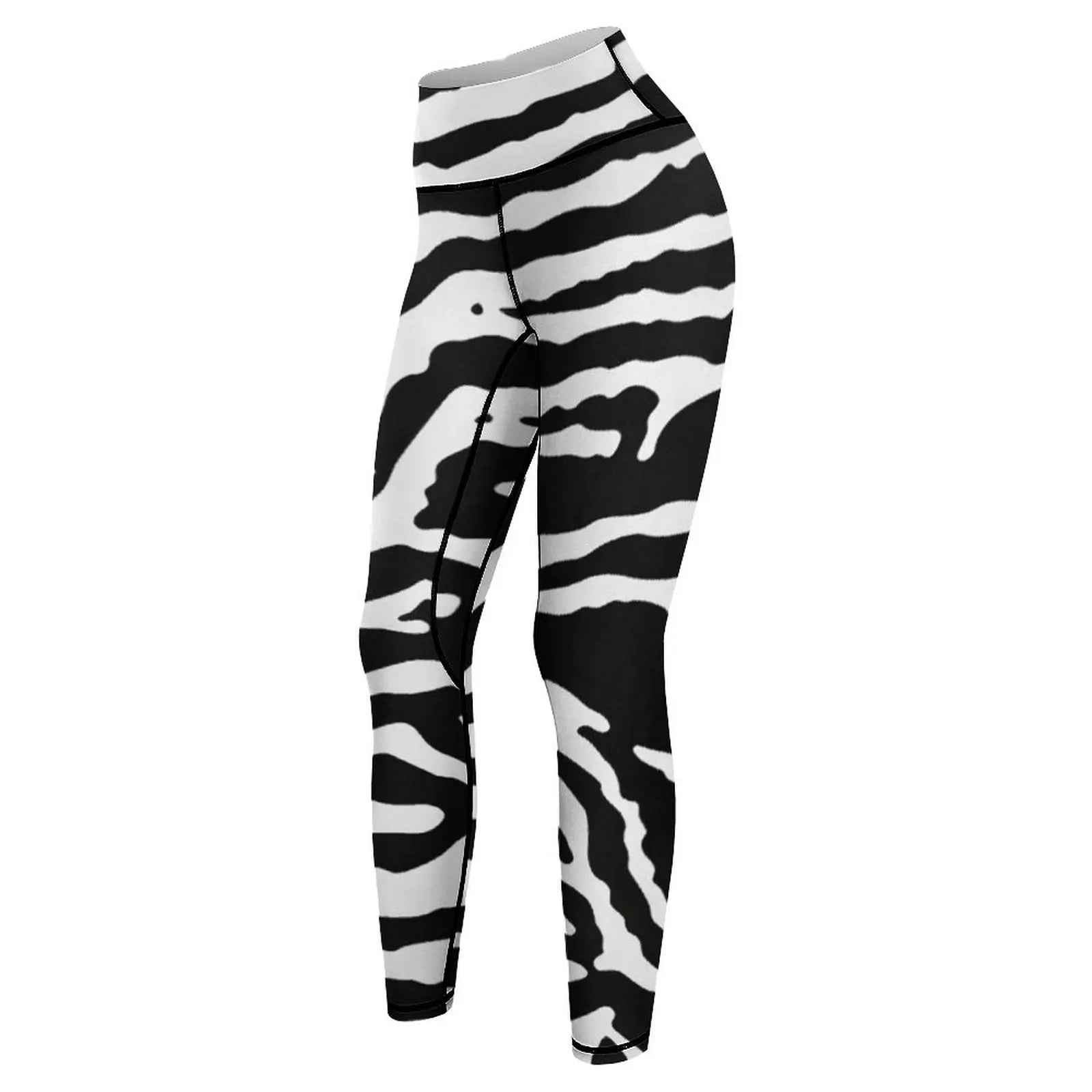 Zebra Skin Camouflage Black and White Pattern Leggings Women's tights Legging sexy woman Womens Leggings