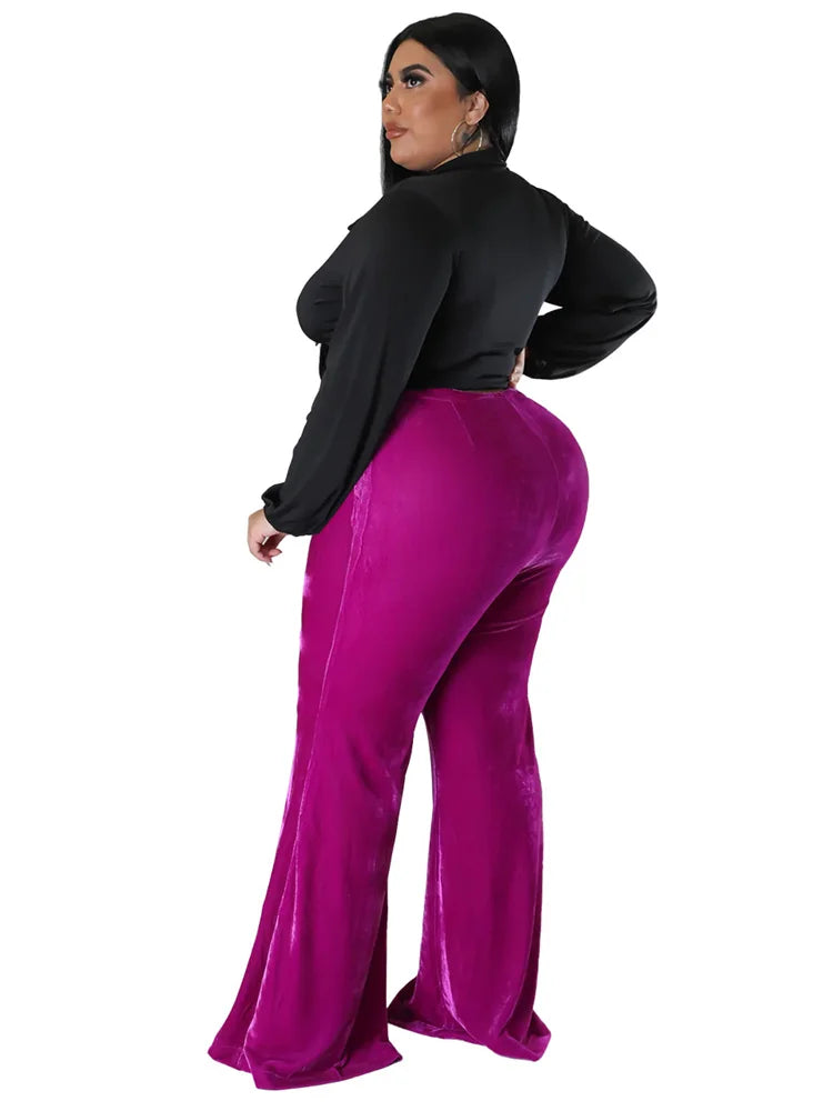 Wmstar Plus Size Pants Women Casual Flared Leggings Stretch Jogging Trousers Fashion Street Wear Wholesale Dropshipping 2023