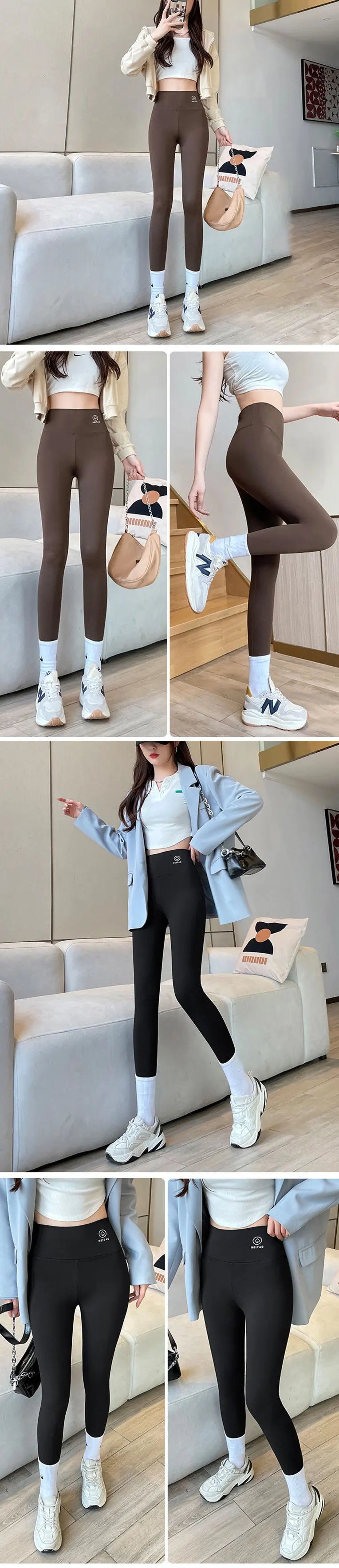 2024 Summer New Women's Solid Color Nine Points Raised Belly Buttock Shark Yoga Pants Show Tall And Thin All Matching Leggings