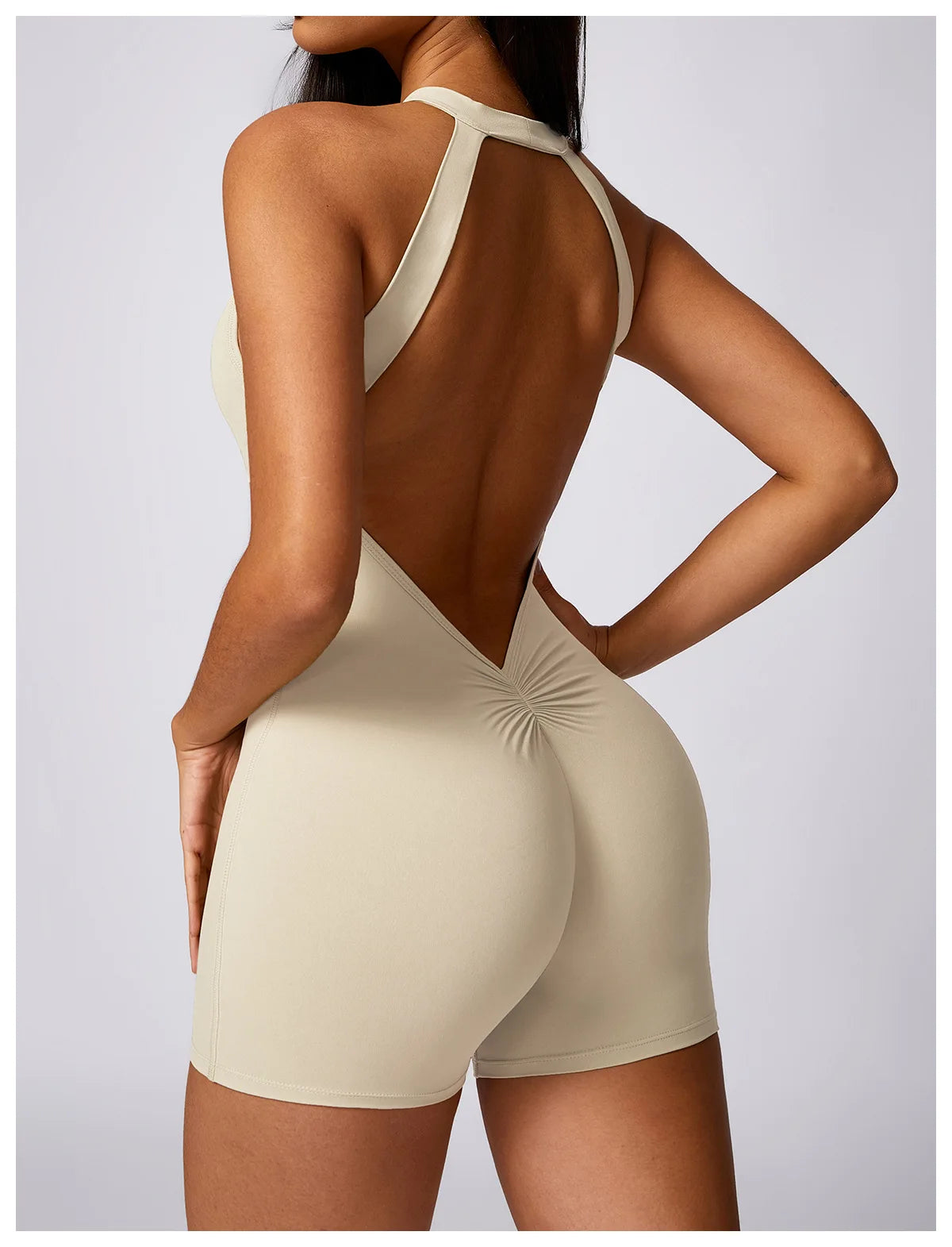 Backless One-Piece Suit Sports Jumpsuit Women Gym Halter Rompers Fitness Yoga Suit Women Overalls Woman Workout Bodysuit Lady