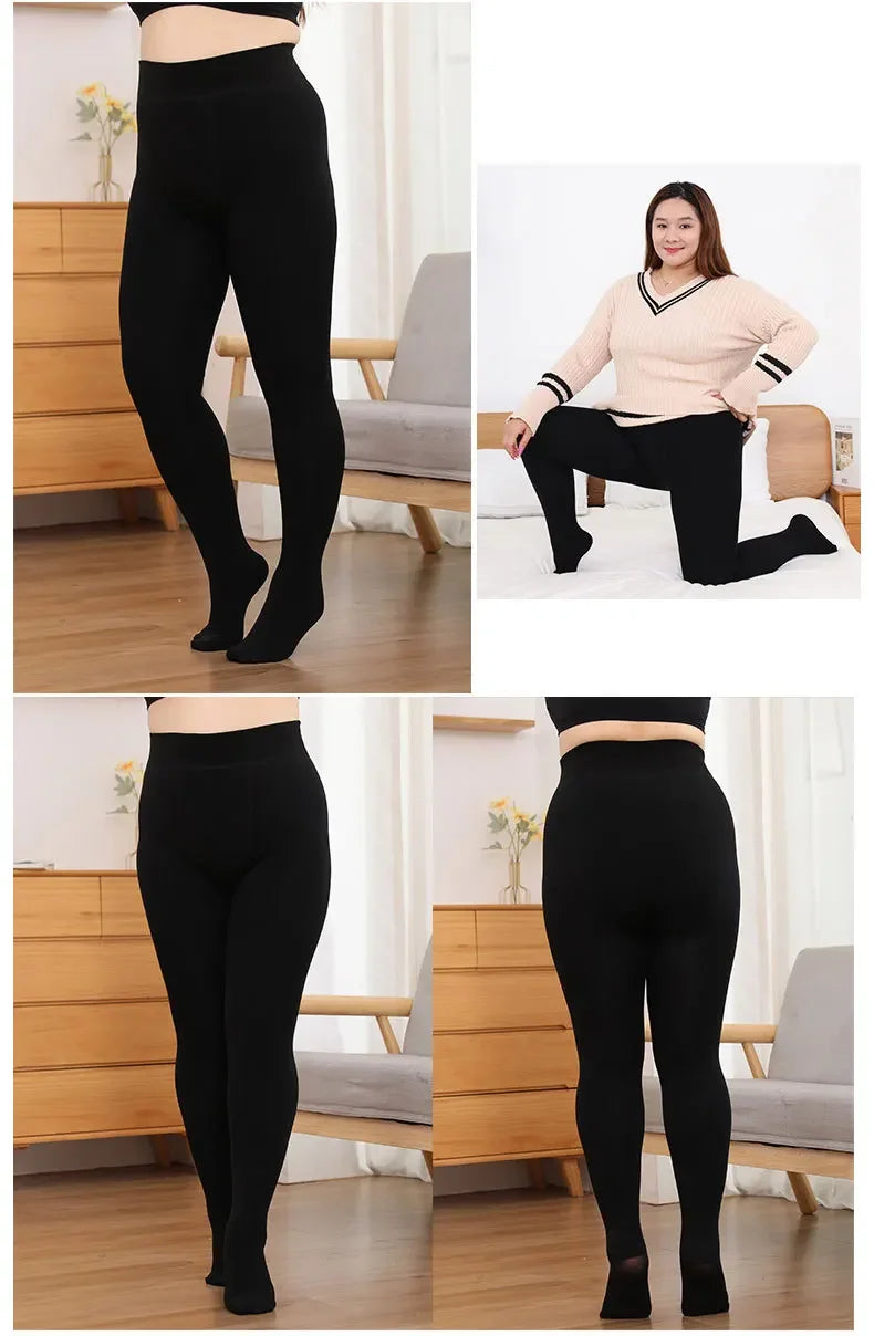 plus size leggings women clothing roupa  plus size feminino  leggings womens trousers Thickened winter fleece pantyhose obesity