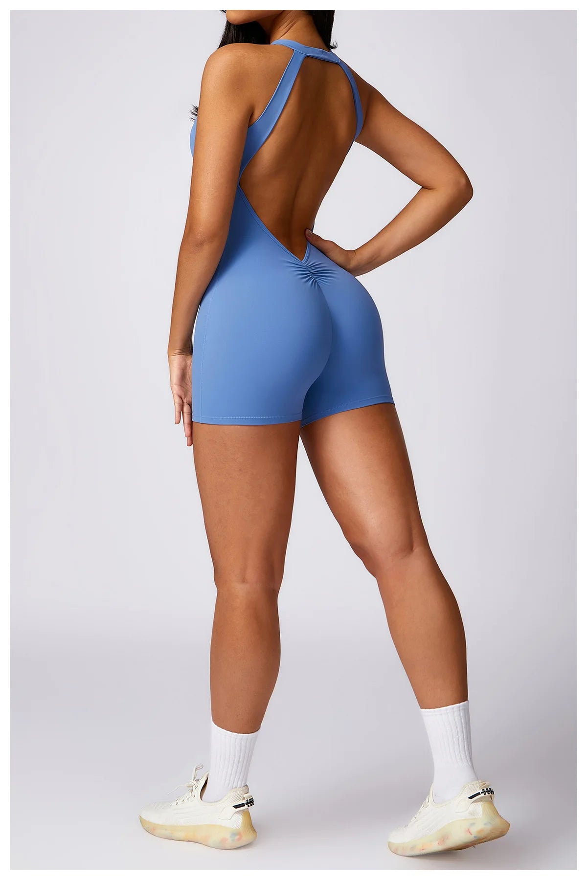 Backless One-Piece Suit Sports Jumpsuit Women Gym Halter Rompers Fitness Yoga Suit Women Overalls Woman Workout Bodysuit Lady