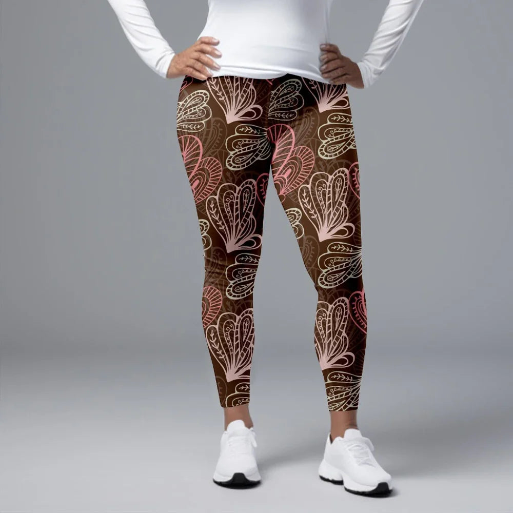 LETSFIND High Quality Fashion Fitness Leggings High Waist 3D Flowers Pattern Digital Print Sexy Casual Trousers Woman's Leggings